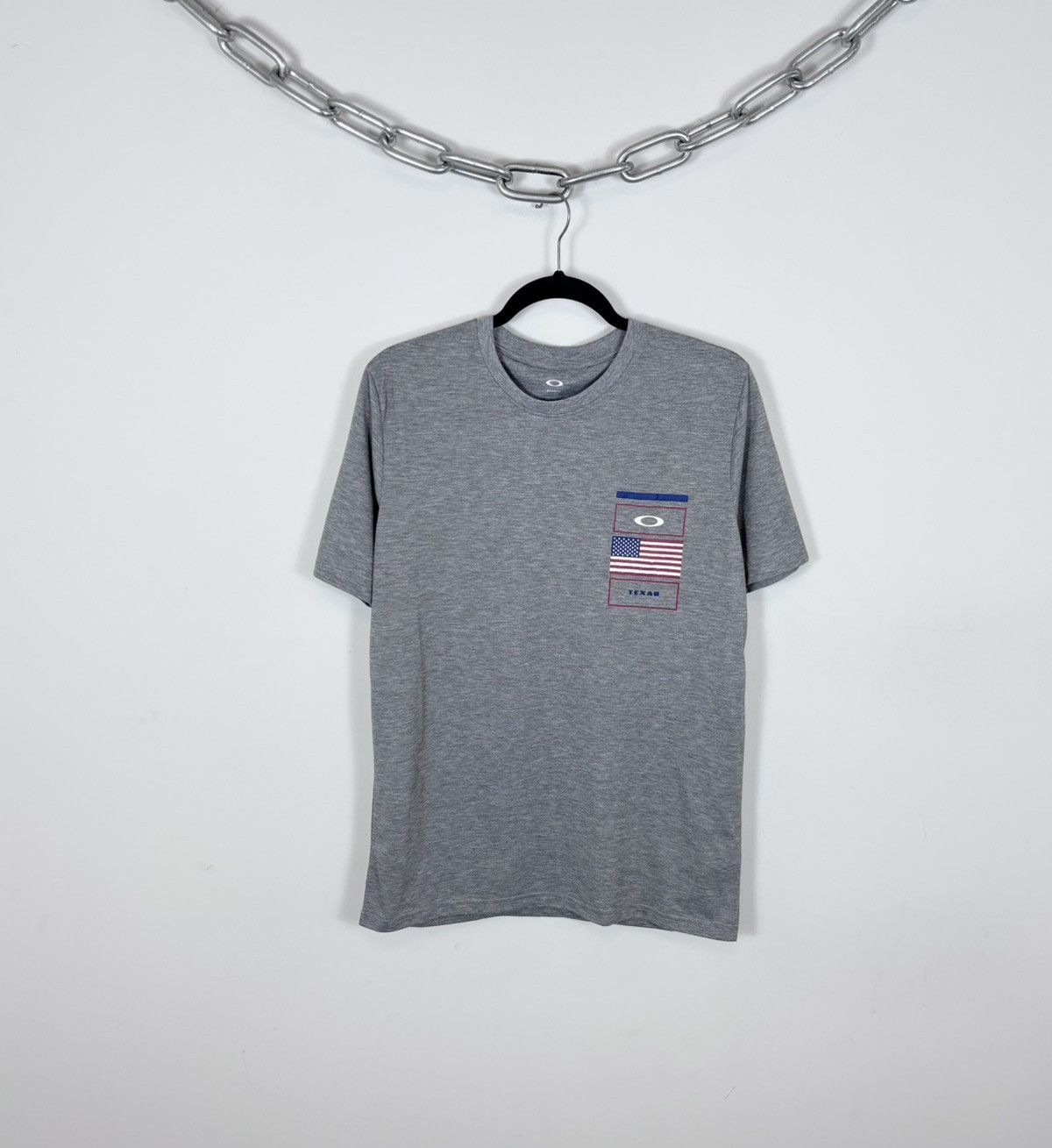 Oakley Oakley Gray Melange NWT Texas USA T-Shirt Tee Hydrolix Men’s Size US S / EU 44-46 / 1 - 1 Thumbnail