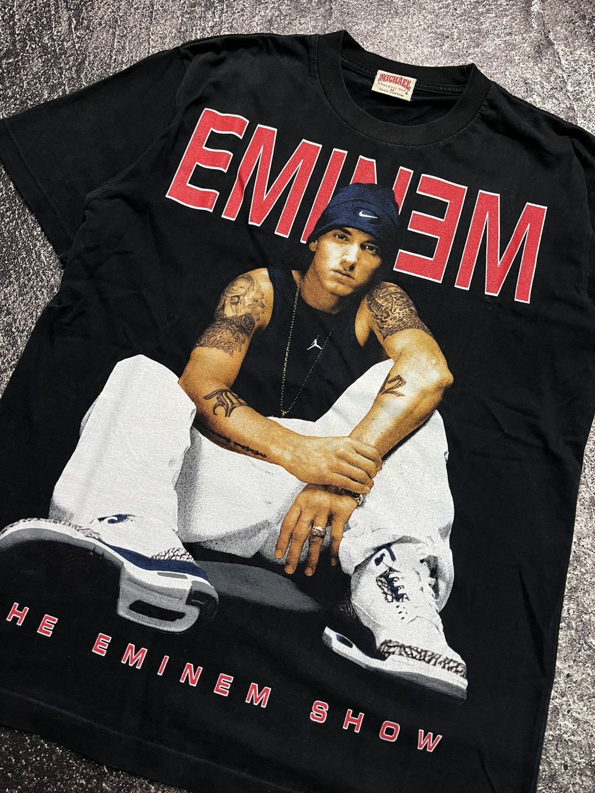 Eminem Vintage 90s The Eminem Show Black T-Shirts Size US M / EU 48-50 / 2 - 2 Thumbnail