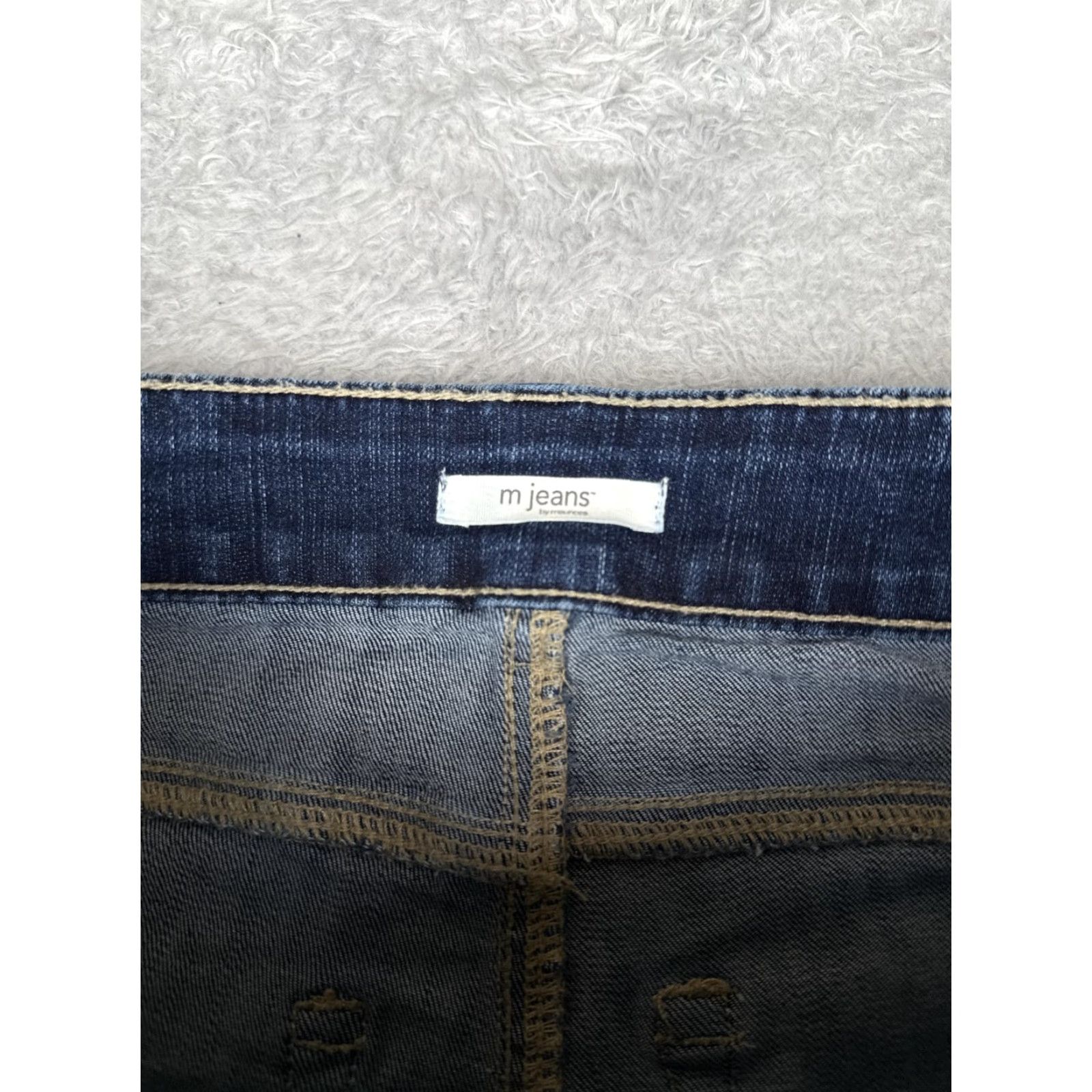 Vintage M Jeans by Maurice's Capri Pants Womens 8 Blue Denim Cropped Stretch Size 30" / US 8 / IT 44 - 6 Thumbnail