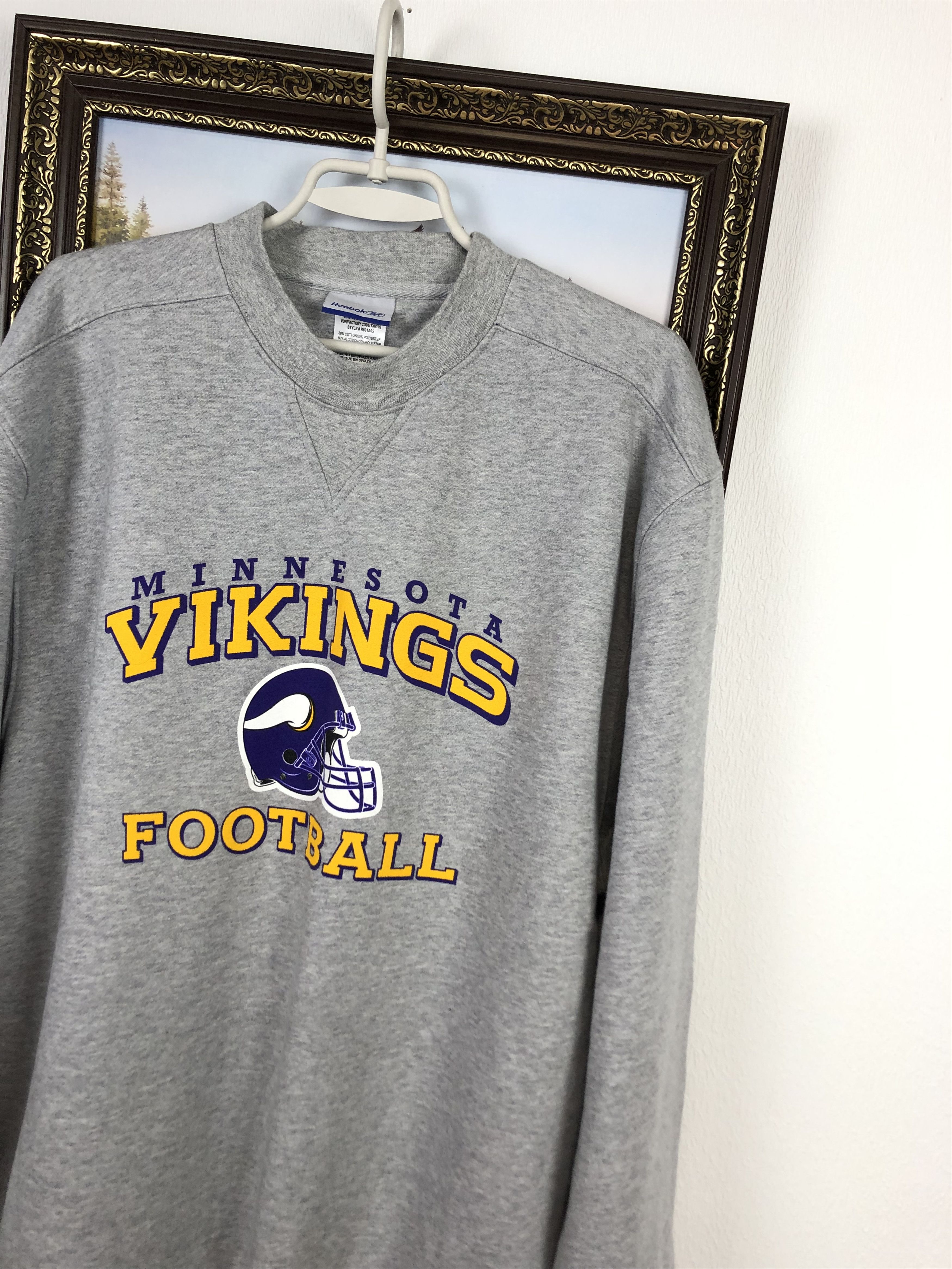 Vintage Vintage Minnesota Vikings Sweatshirt Crewneck Rare Size US L / EU 52-54 / 3 - 4 Thumbnail