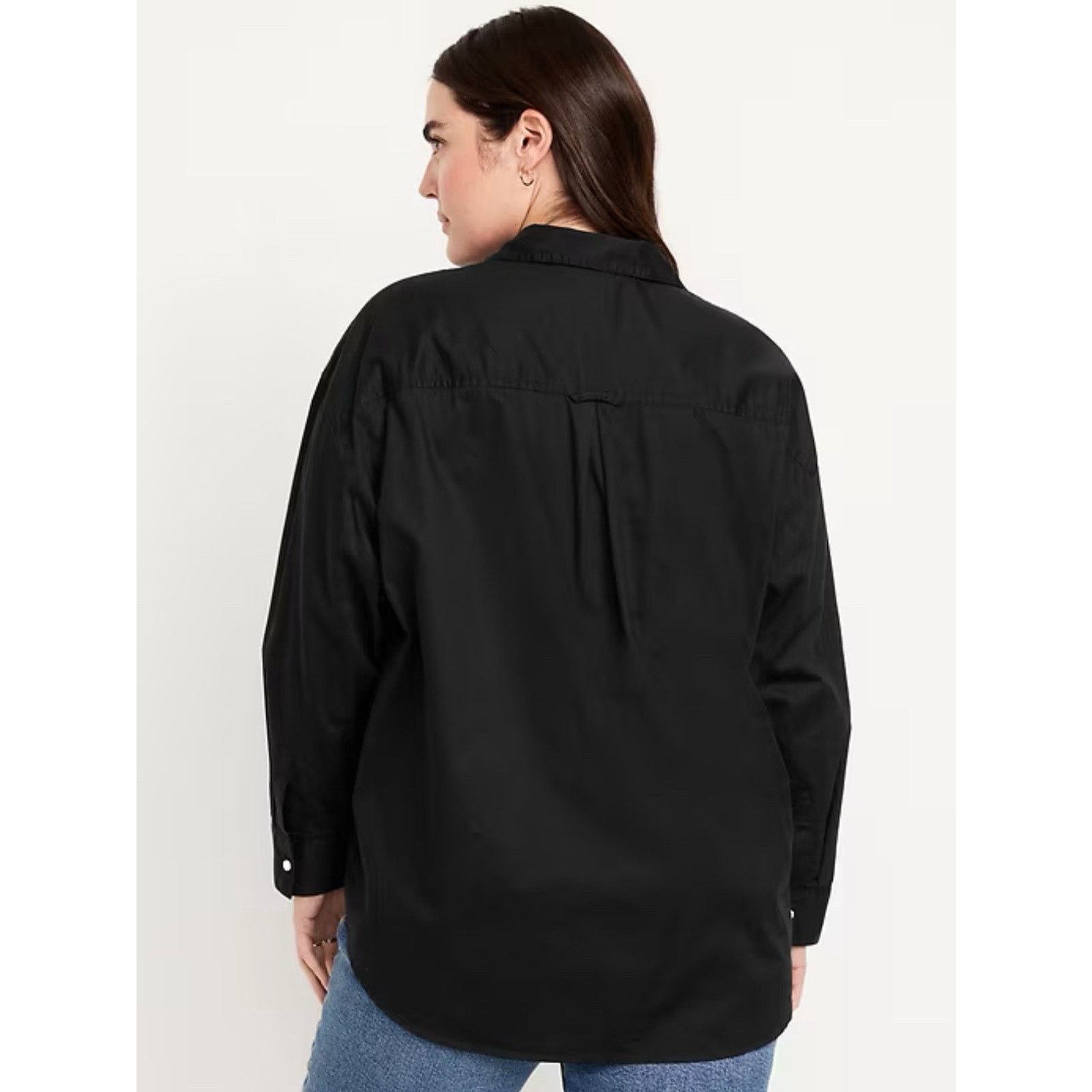 Old Navy NWT Old Navy Oversized Black Boyfriend Shirt Medium T Size M / US 6-8 / IT 42-44 - 3 Thumbnail