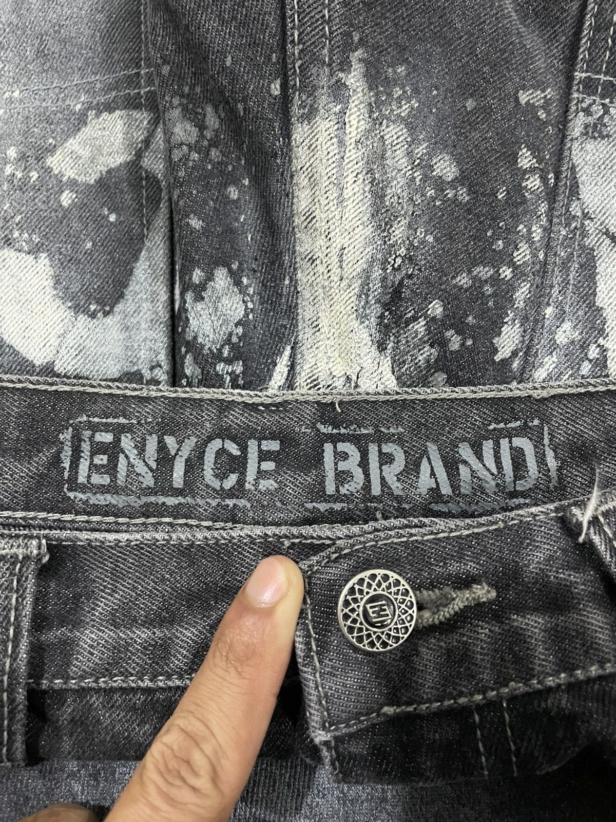 Enyce Y2K Enyce Spellout Super Baggy Rapper Carpenter Skater Jeans Size US 36 / EU 52 - 9 Thumbnail