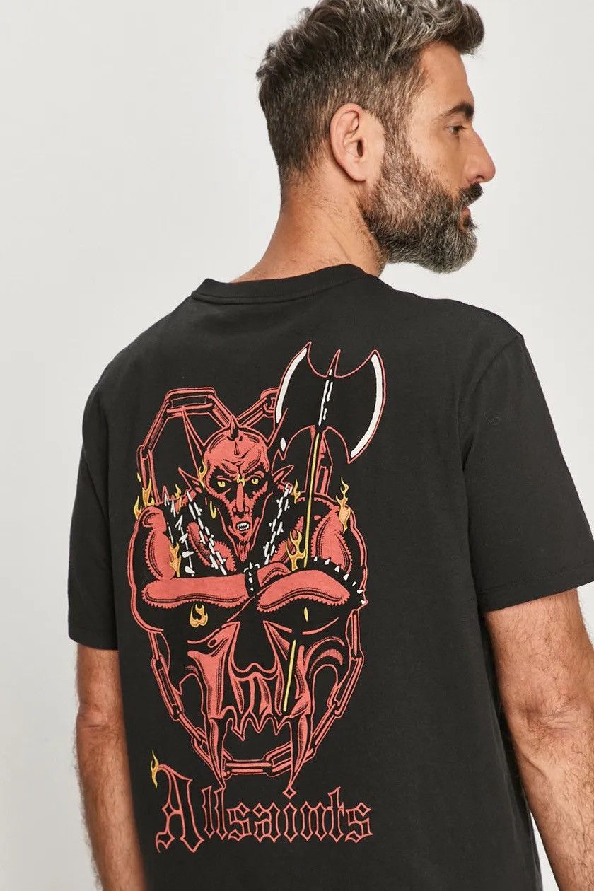 Allsaints Mens Vintage AllSaints Gatekeeper ss crew T-Shirt tee art Size US M / EU 48-50 / 2 - 1 Thumbnail
