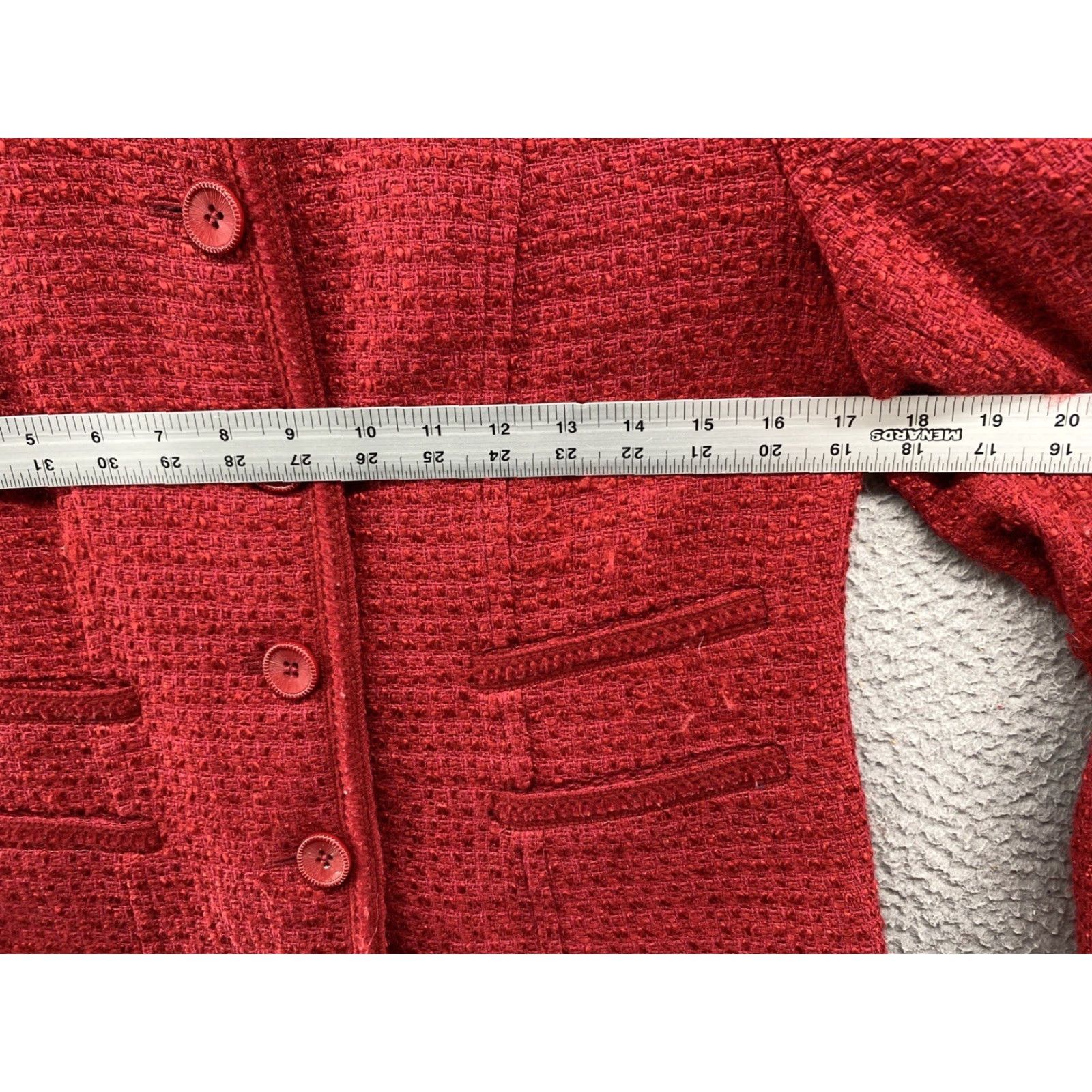 Pendleton Pendleton Blazer Jacket Women's Wool Blend Red Button Up Size 10 VTG 90s Wrapped in Color? Size L / US 10 / IT 46 - 6 Thumbnail