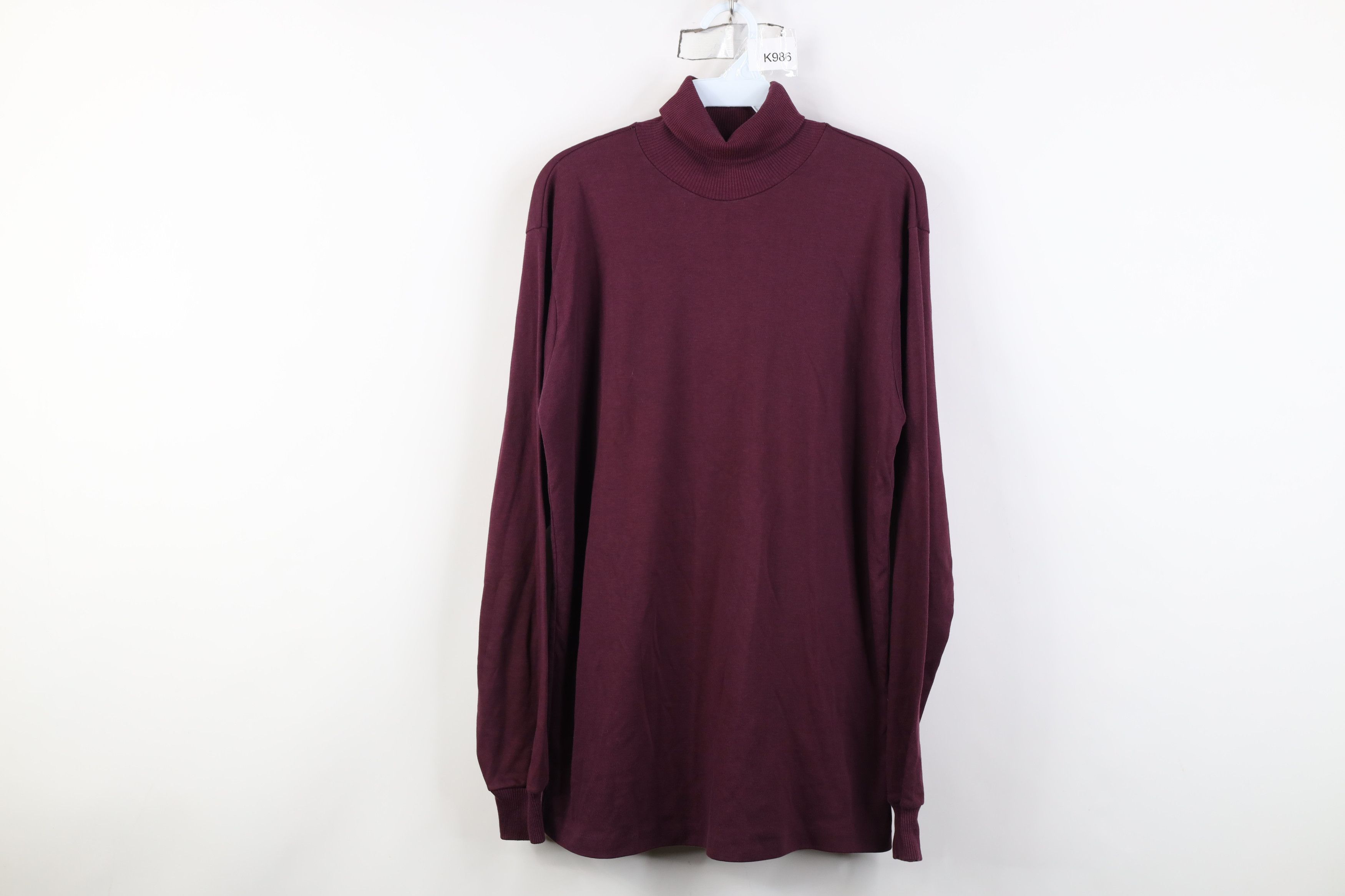 Vintage Vintage 60s 70s Streetwear Lon Knit Turtleneck T-Shirt USA Size US L / EU 52-54 / 3 - 1 Thumbnail