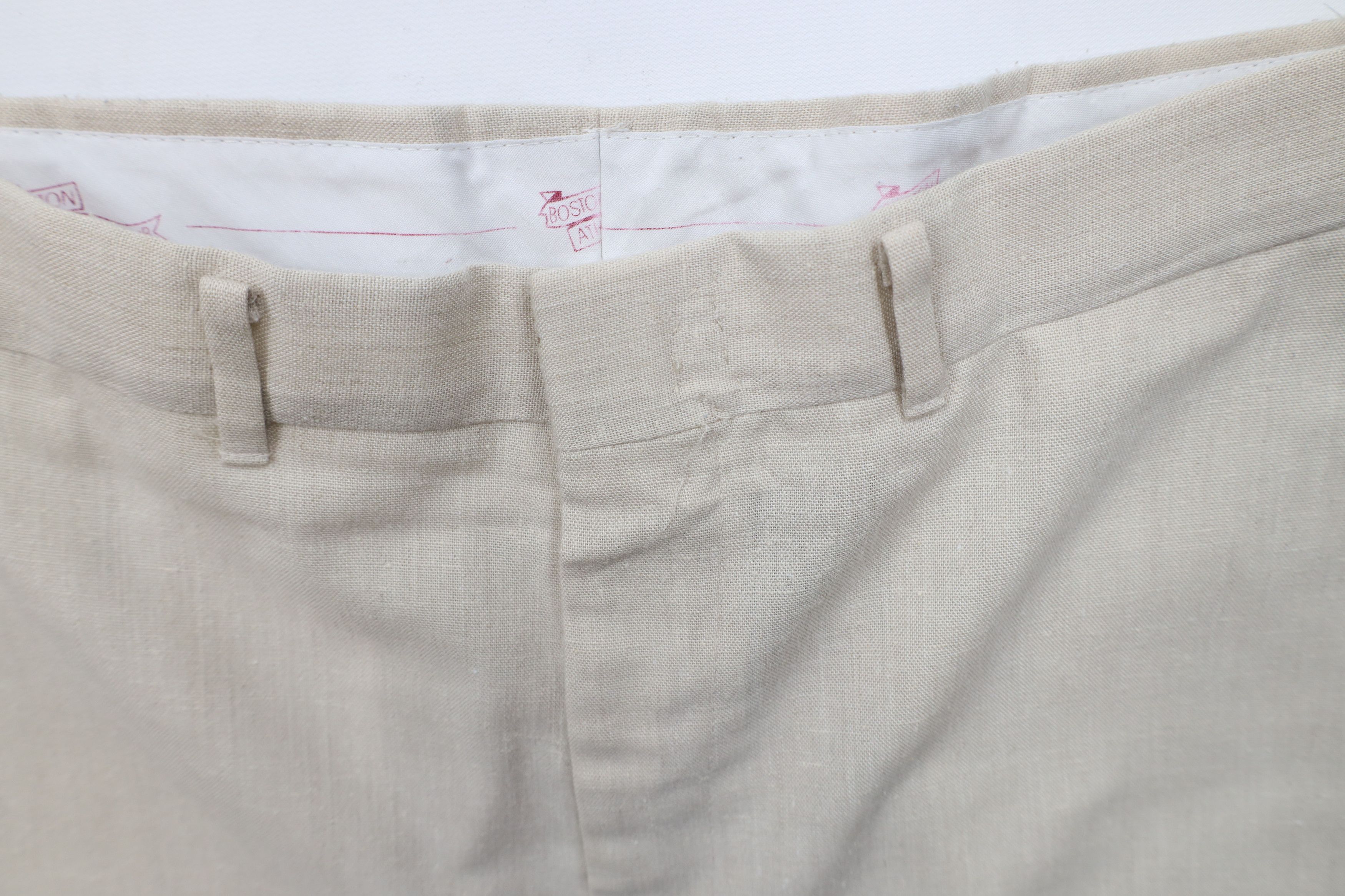 Vintage Vintage 70s Streetwear Fleck Linen Wide Leg Chino Pants USA Size US 36 / EU 52 - 6 Thumbnail