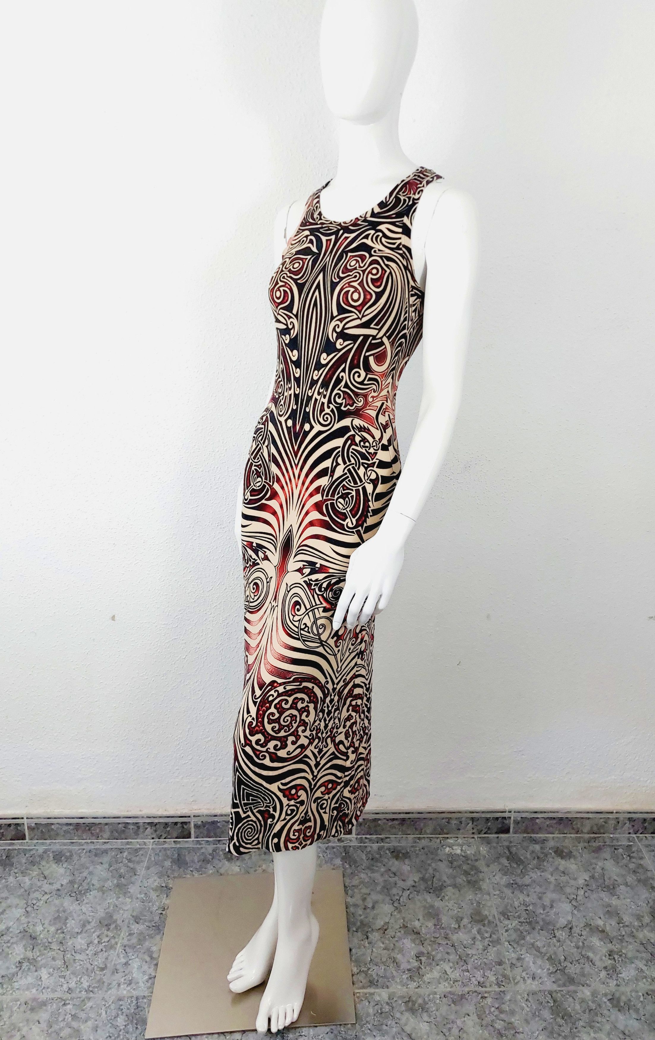 Jean Paul Gaultier Jean Paul Gaultier Maori Skeleton Drago Tattoo Dress Size M / US 6-8 / IT 42-44 - 2 Thumbnail