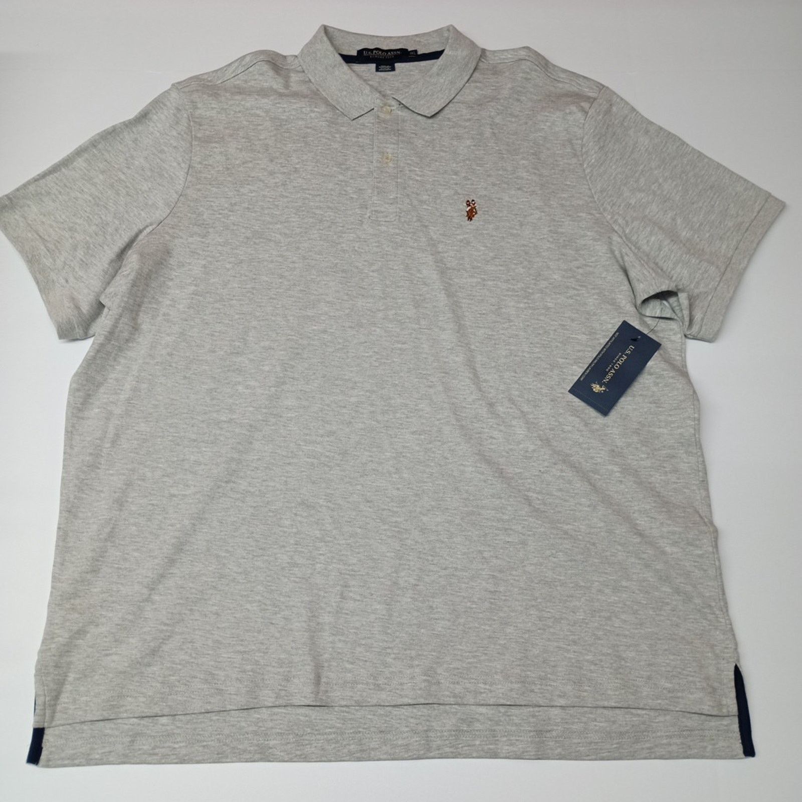 U.S. Polo Assn. U.S. Polo Assn Interlock Polo Shirt Gray Men's Size 3XL XXXL Size US XXL / EU 58 / 5 - 1 Thumbnail