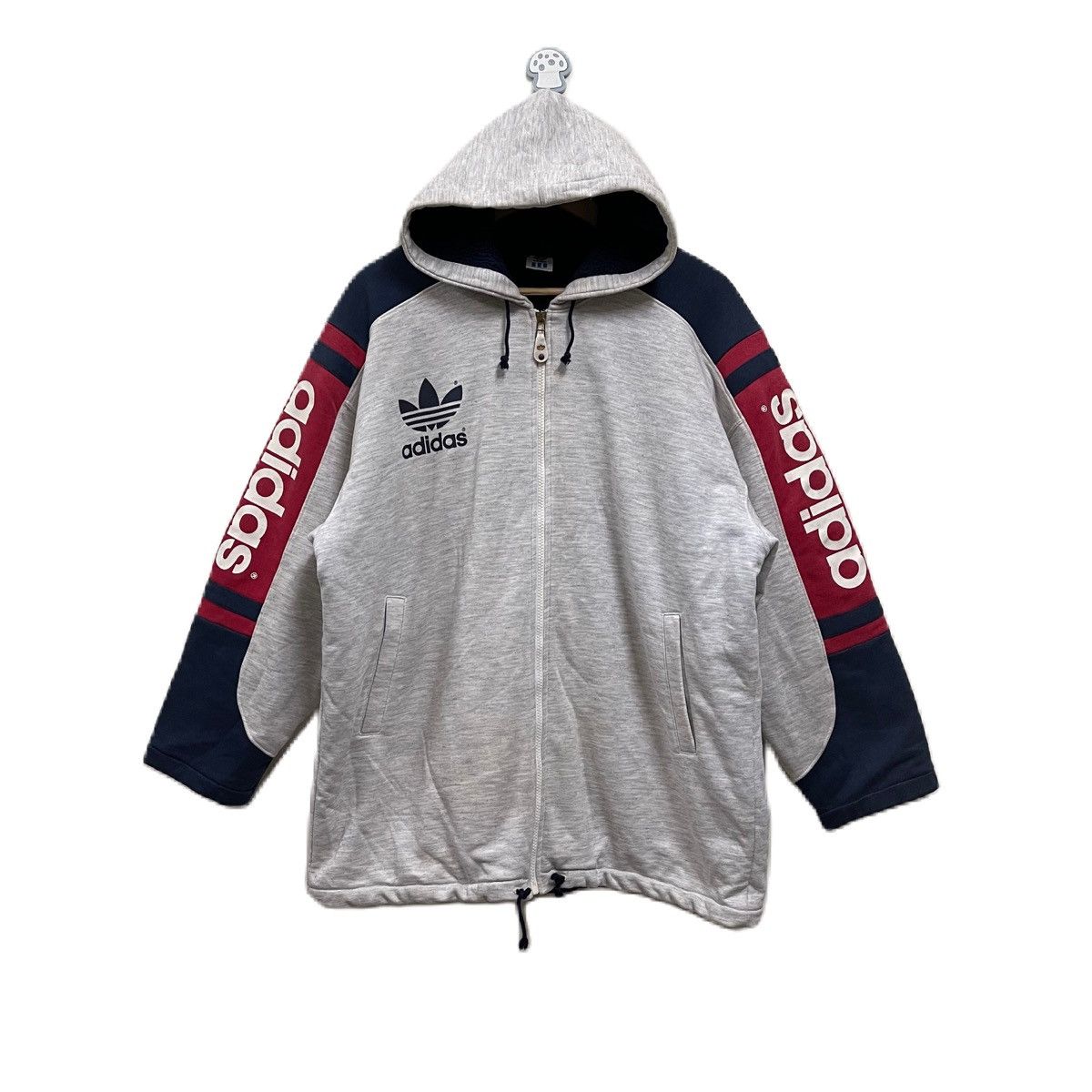 Vintage 90s Adidas Trefoil hoodie jacket