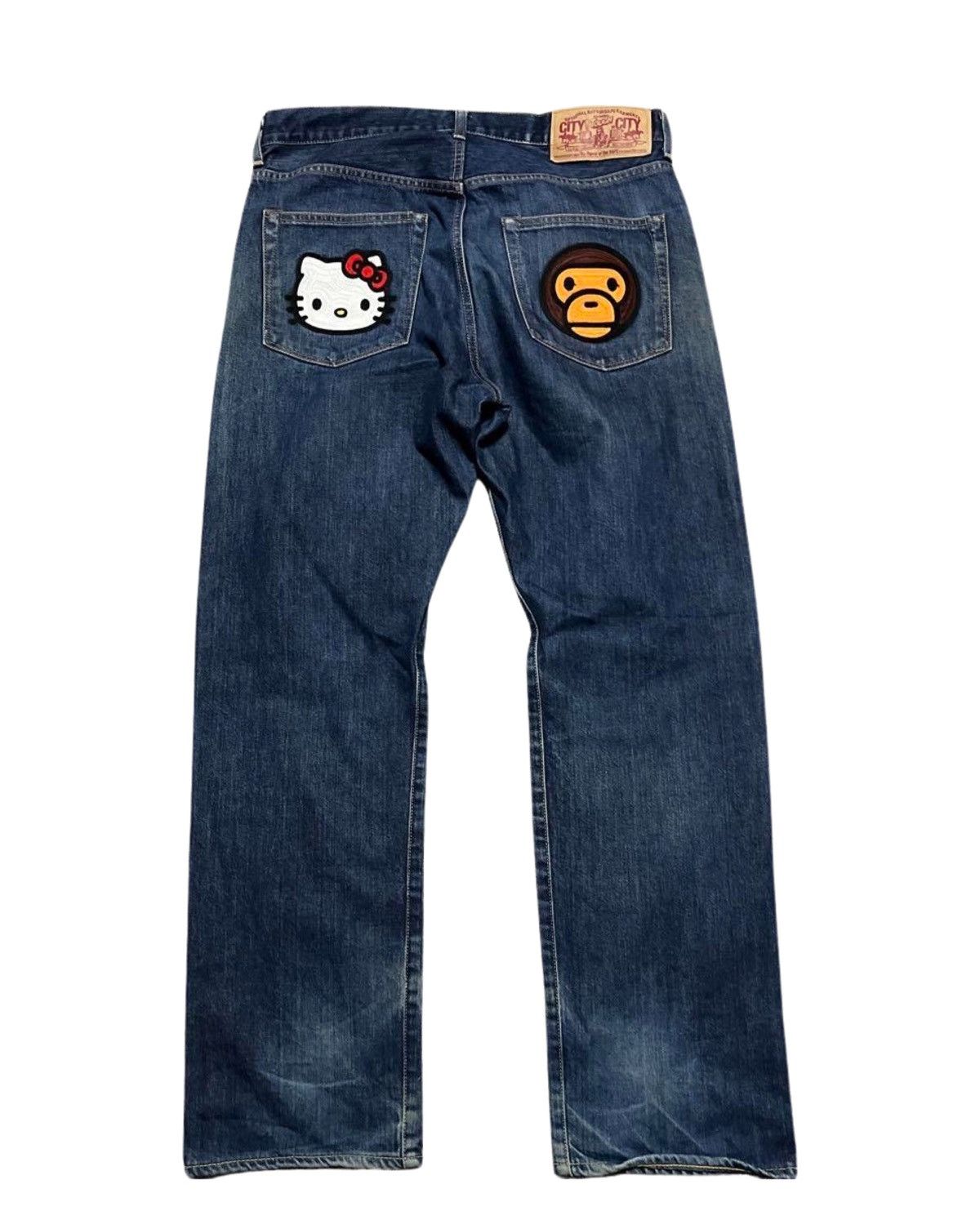 Bape 2010 Bape Baby Milo x Sanrio Hello Kitty Denim size M | Grailed