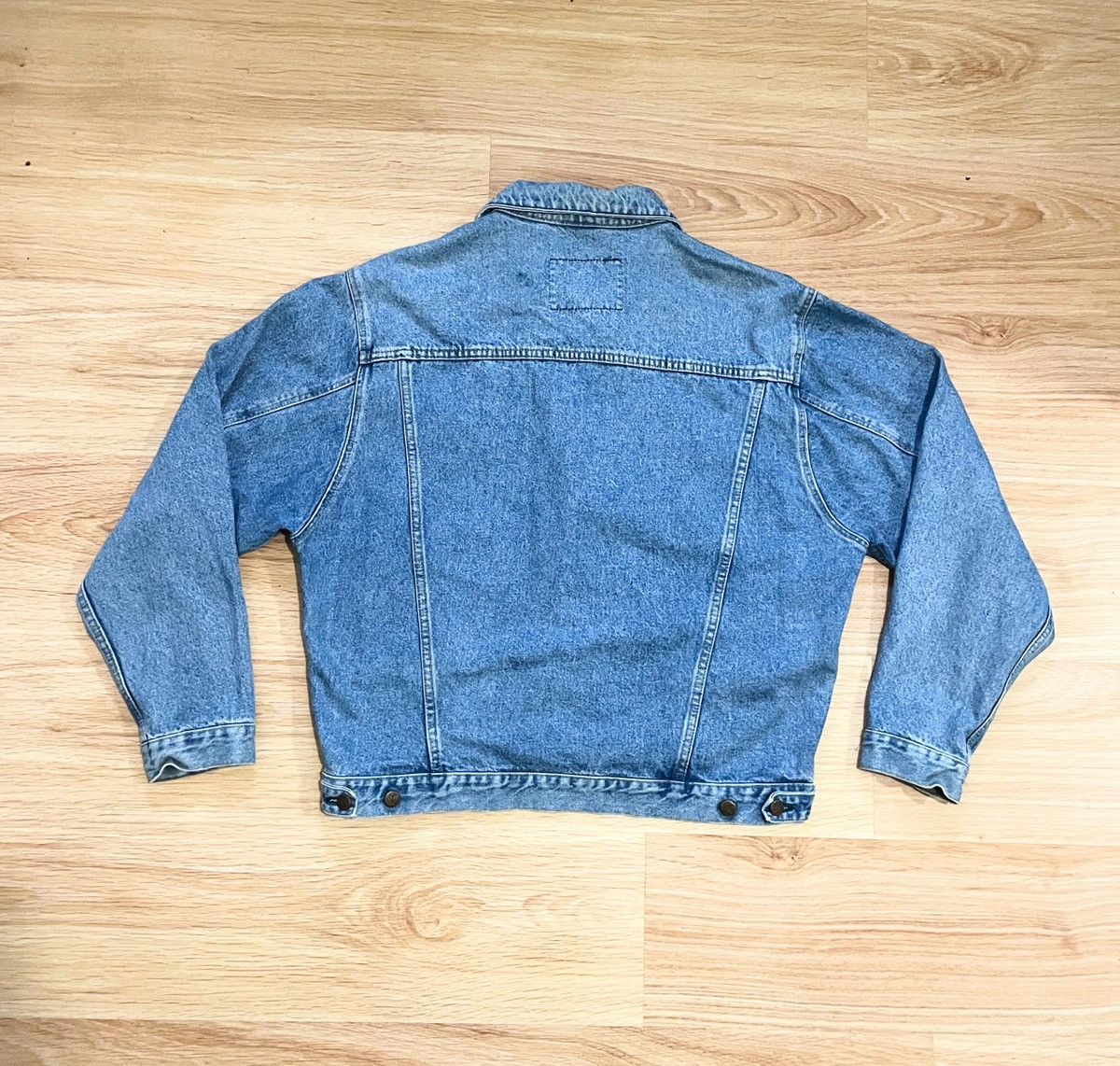 Avirex Vintage Avirex Denim Jacket Boxy Workwear Biker L Size US L / EU 52-54 / 3 - 3 Thumbnail