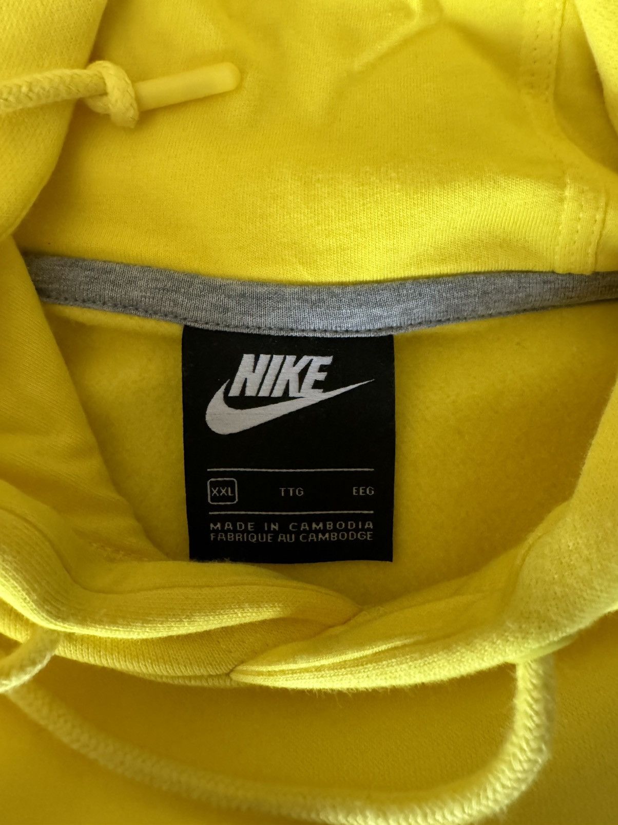 Nike Yellow Nike Hoodie Size US XXL / EU 58 / 5 - 3 Thumbnail