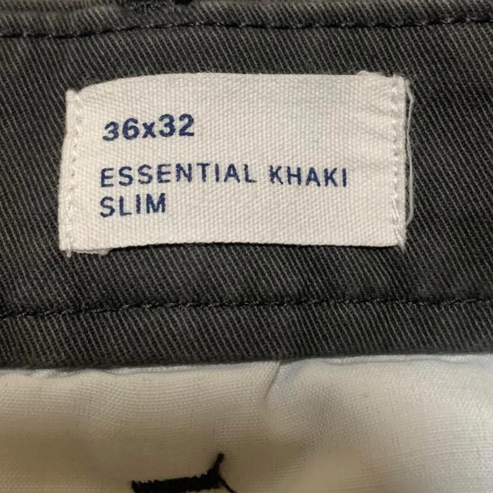 Gap Gap Men's Size 36x32 Charcoal Khaki Slim Casual Pants Size US 36 / EU 52 - 10 Thumbnail