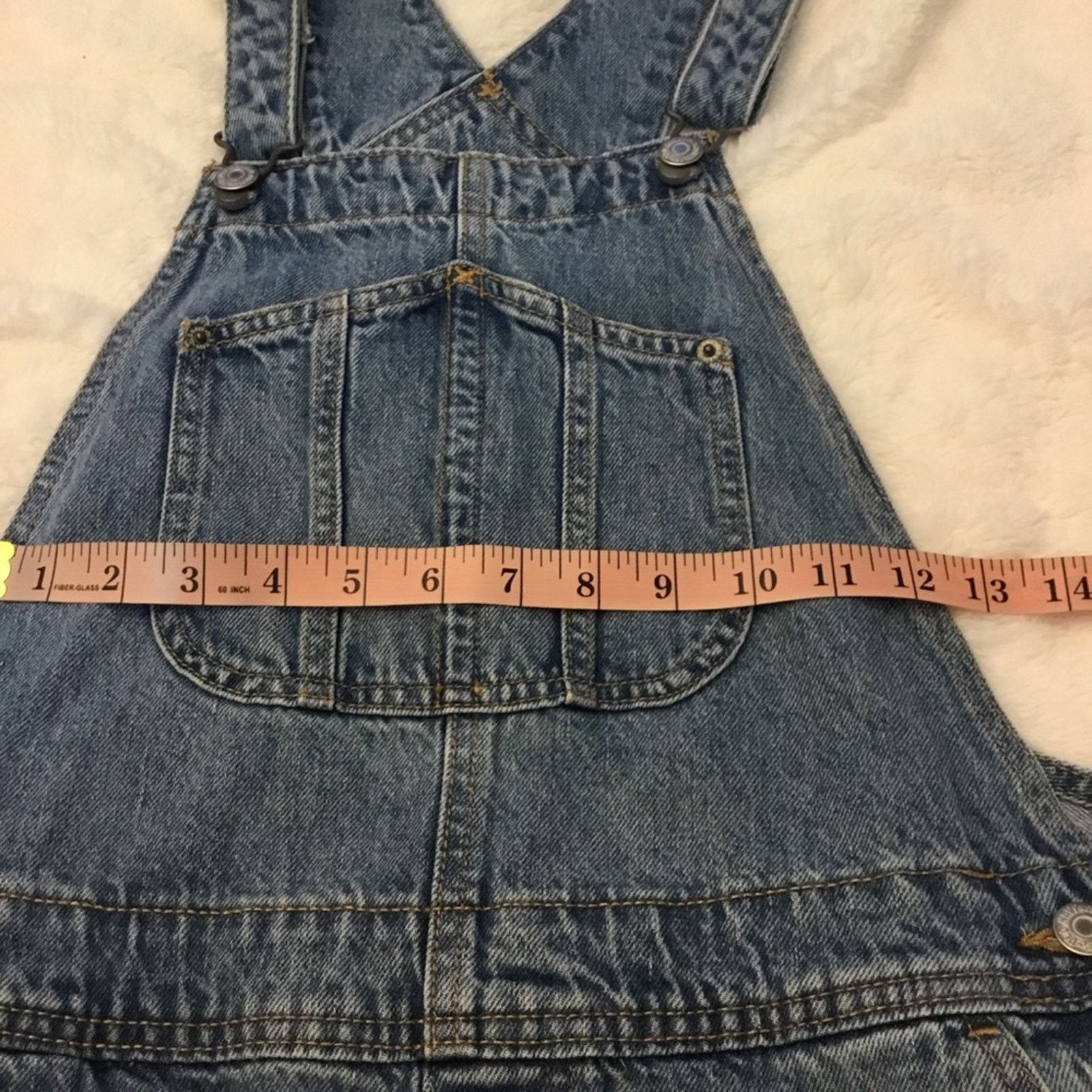 Old Navy Old Navy Blue Distressed Denim Overalls Rompers Size 32" / US 10 / IT 46 - 11 Thumbnail