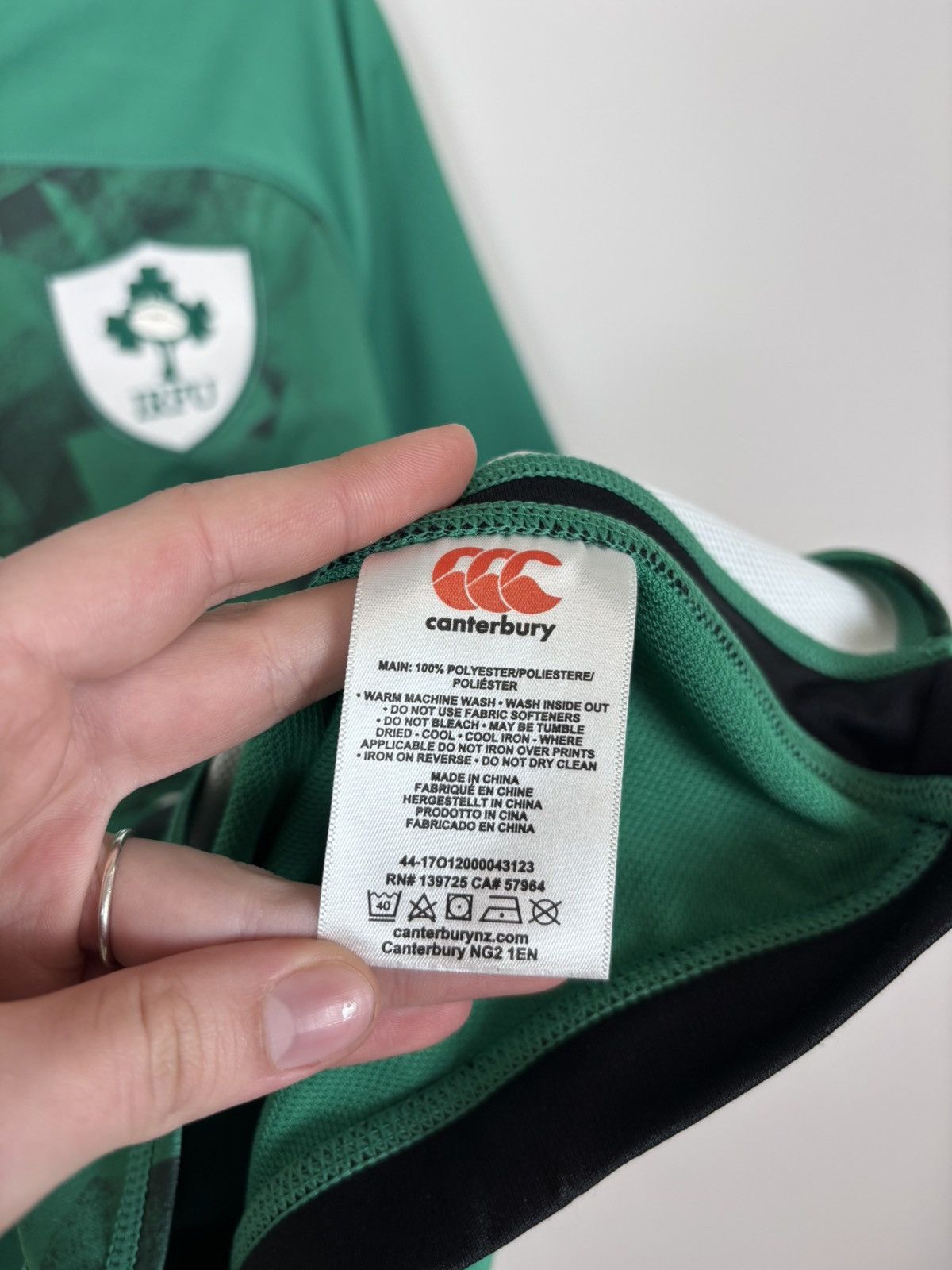 Canterbury of New Zealand Canterbury Ireland Rugby Union IRFU 2020/21 Jersey Shirt Size US L / EU 52-54 / 3 - 13 Thumbnail