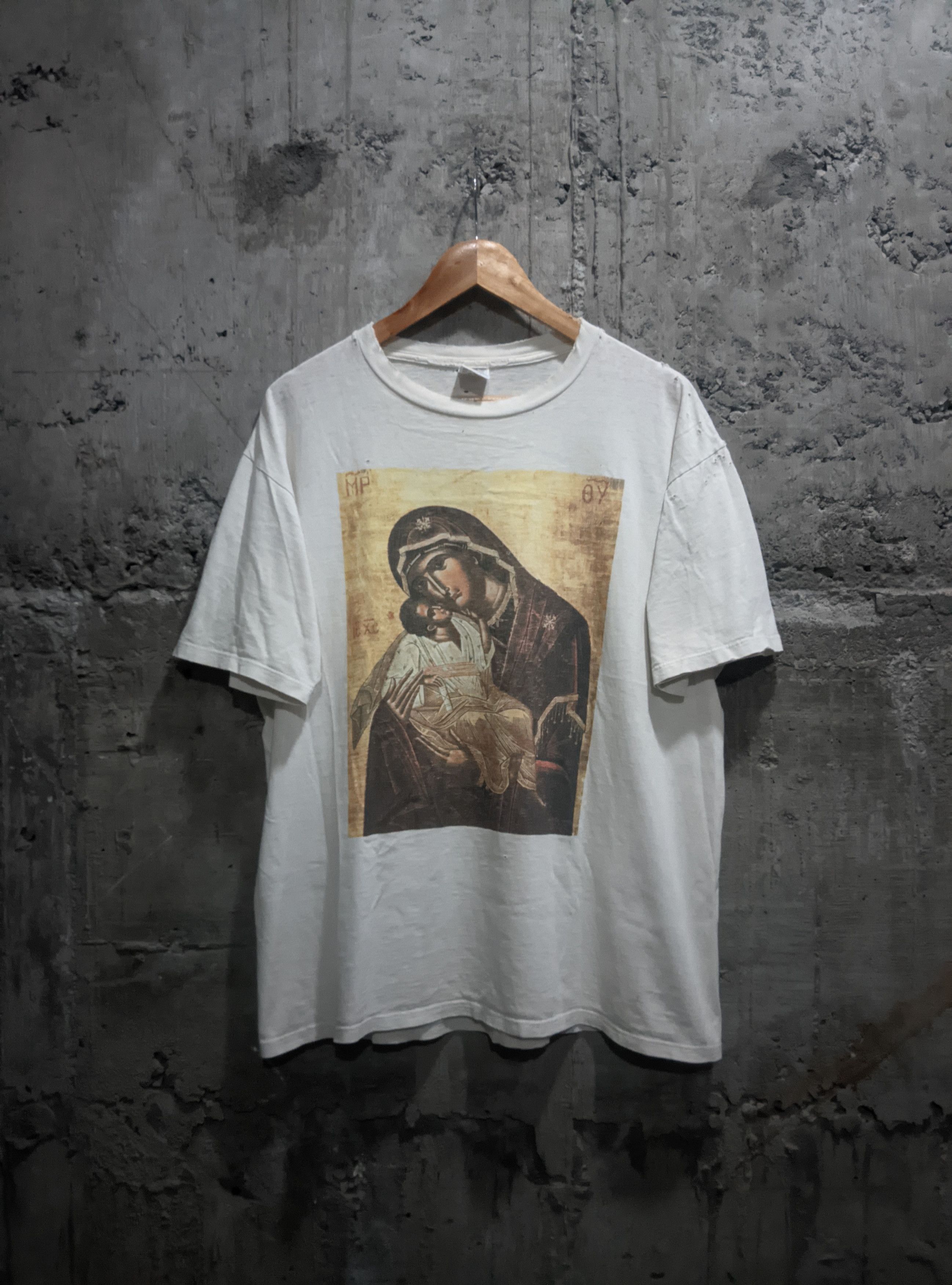 Vintage Vintage 90s thrashed virgin byzantine art distressed ERD Size US XL / EU 56 / 4 - 1 Thumbnail