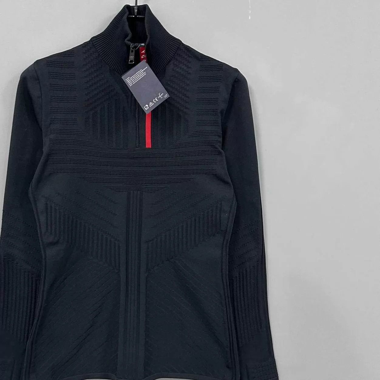 Prada PRADA High Neck Logo Half-Zip Top Size 44 Size US S / EU 44-46 / 1 - 2 Thumbnail
