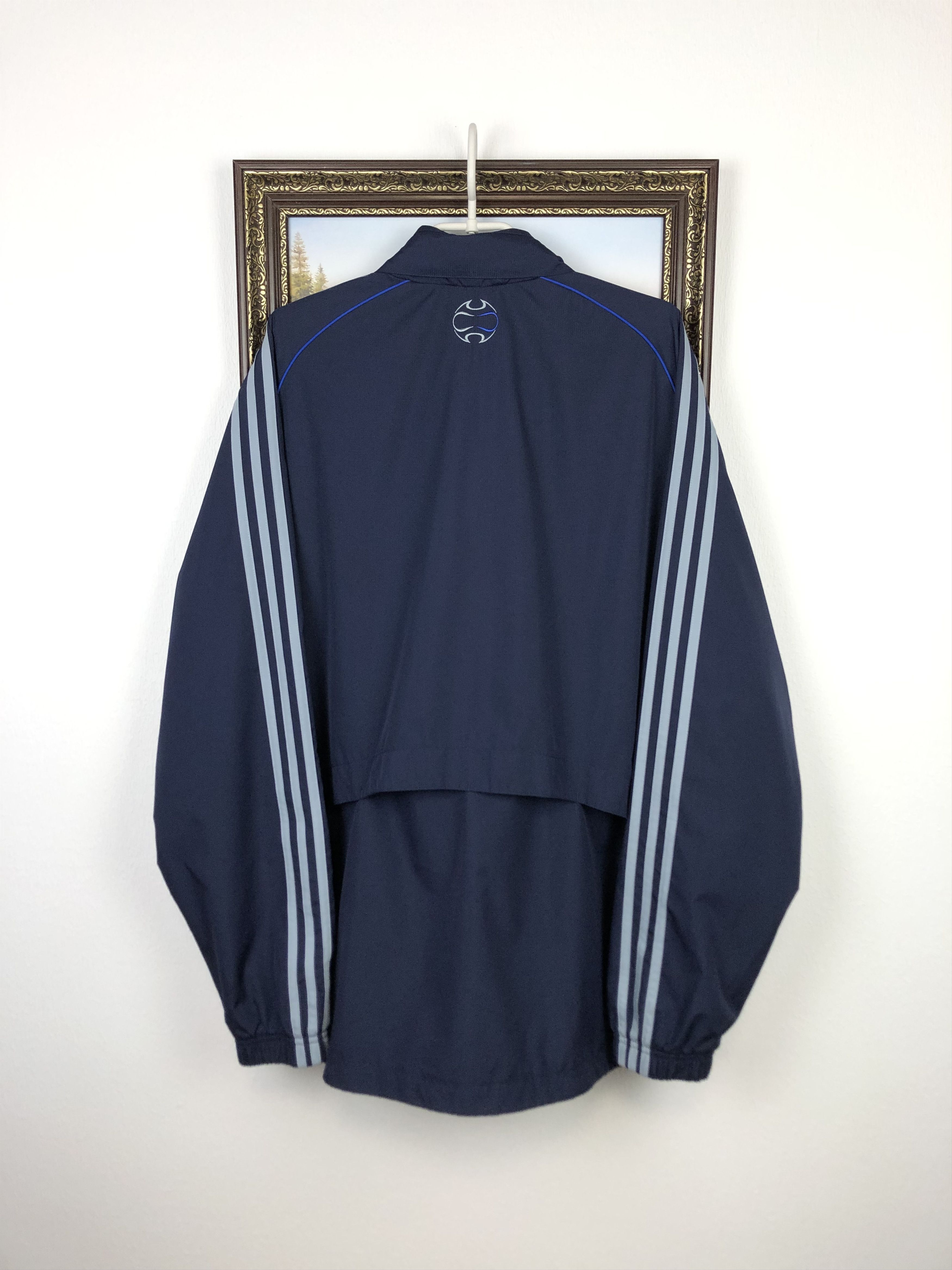 Adidas Vintage Adidas Chelsea Hooded Jacket Soccer Windbreaker Size US XL / EU 56 / 4 - 14 Thumbnail