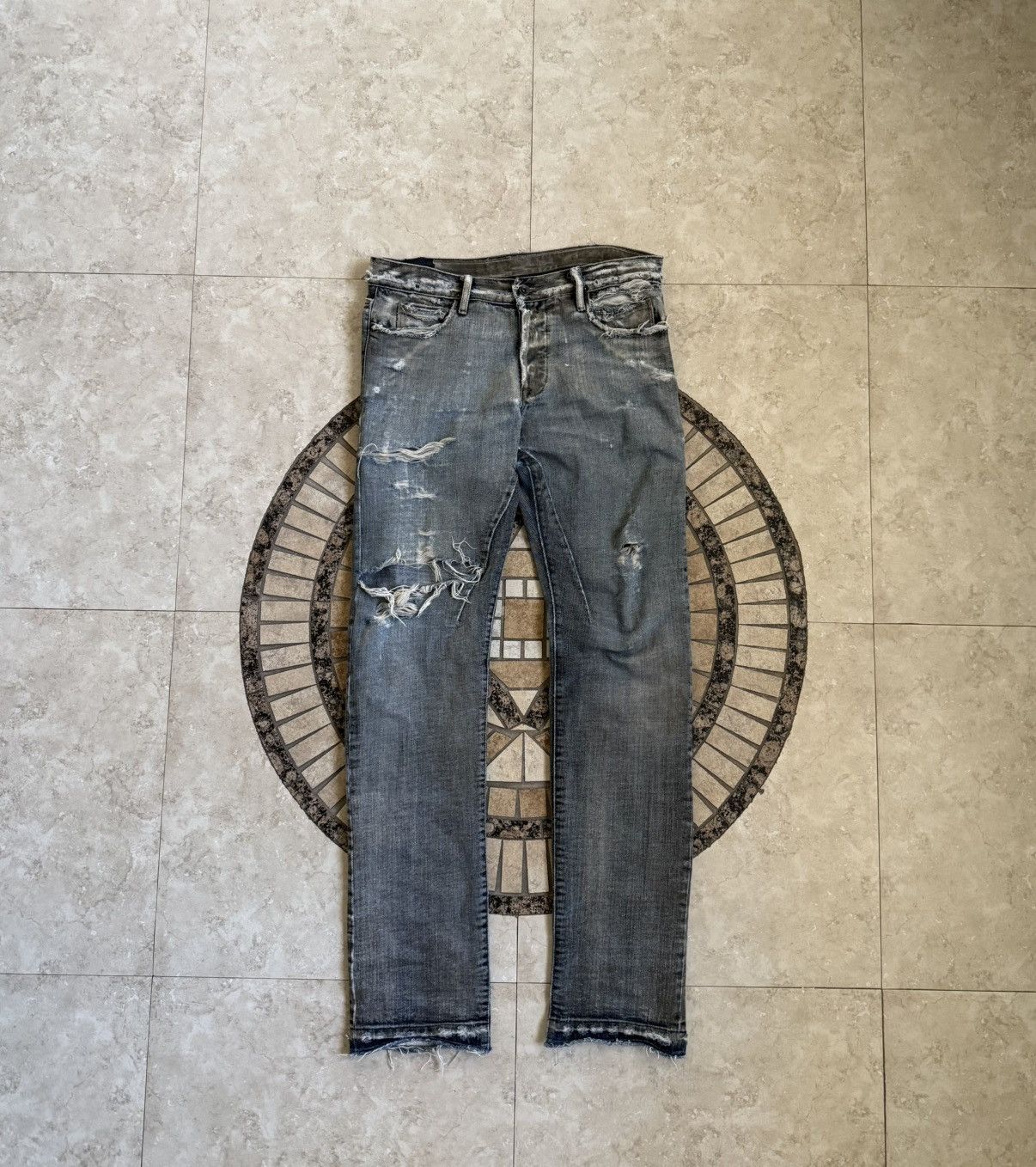 Rick Owens × Rick Owens Drkshdw FW08 “STAG” Dust Denim Size US 34 / EU 50 - 1 Thumbnail