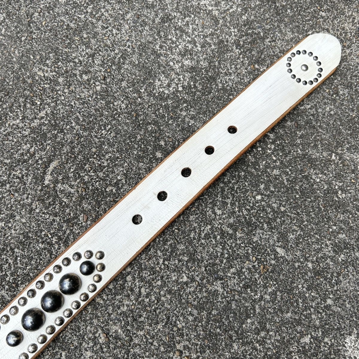 Vintage Vintage studded leather belt (Kapital Style) Size ONE SIZE - 12 Thumbnail