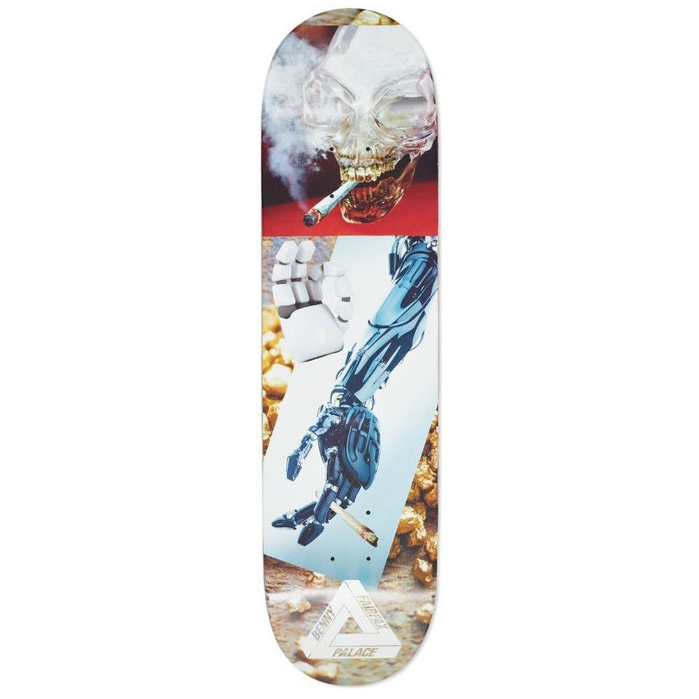 image of Palace Benny Fairfax Pro Zooted Deck in Silver, Men's