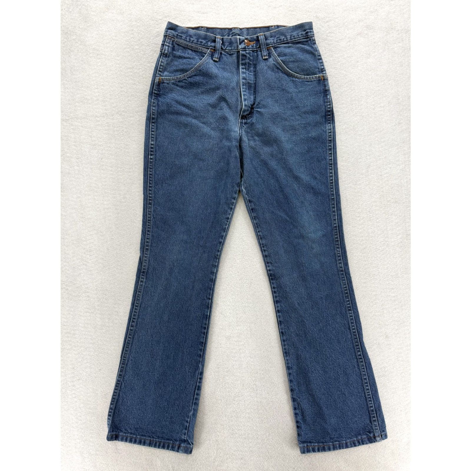 Wrangler Wrangler Cowboy Cut Jeans Mens 32x32 Blue Straight Denim Western Rodeo 945NAV Jeans Size US 32 / EU 48 - 2 Thumbnail