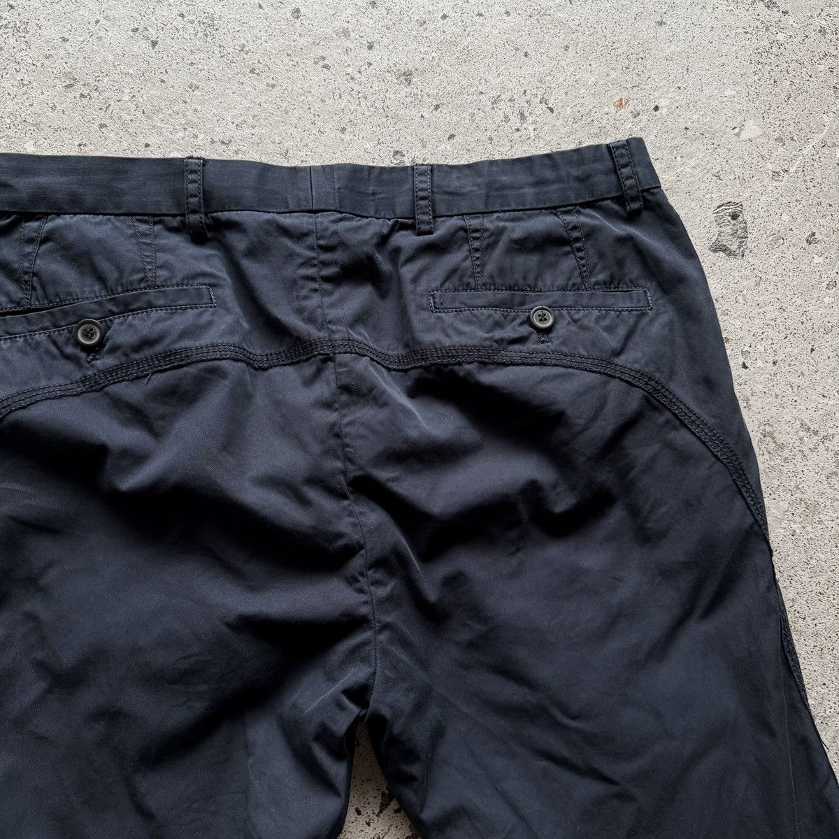 Lanvin Lanvin Mens Navy Blue Ankle Zip Casual Chino Trousers Pants Size US 30 / EU 46 - 4 Thumbnail