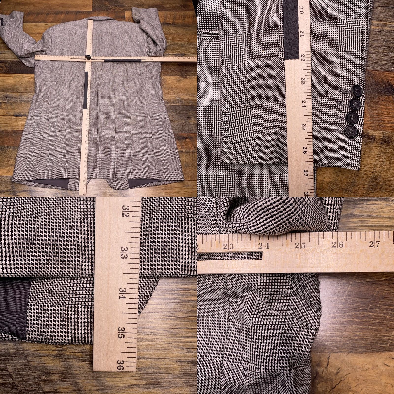 Vintage VINTAGE J. Peterman Blazer 48 Long Gray Silk Blend Men Sport Coat Four-Button Notch Lapel Size 48R - 9 Thumbnail