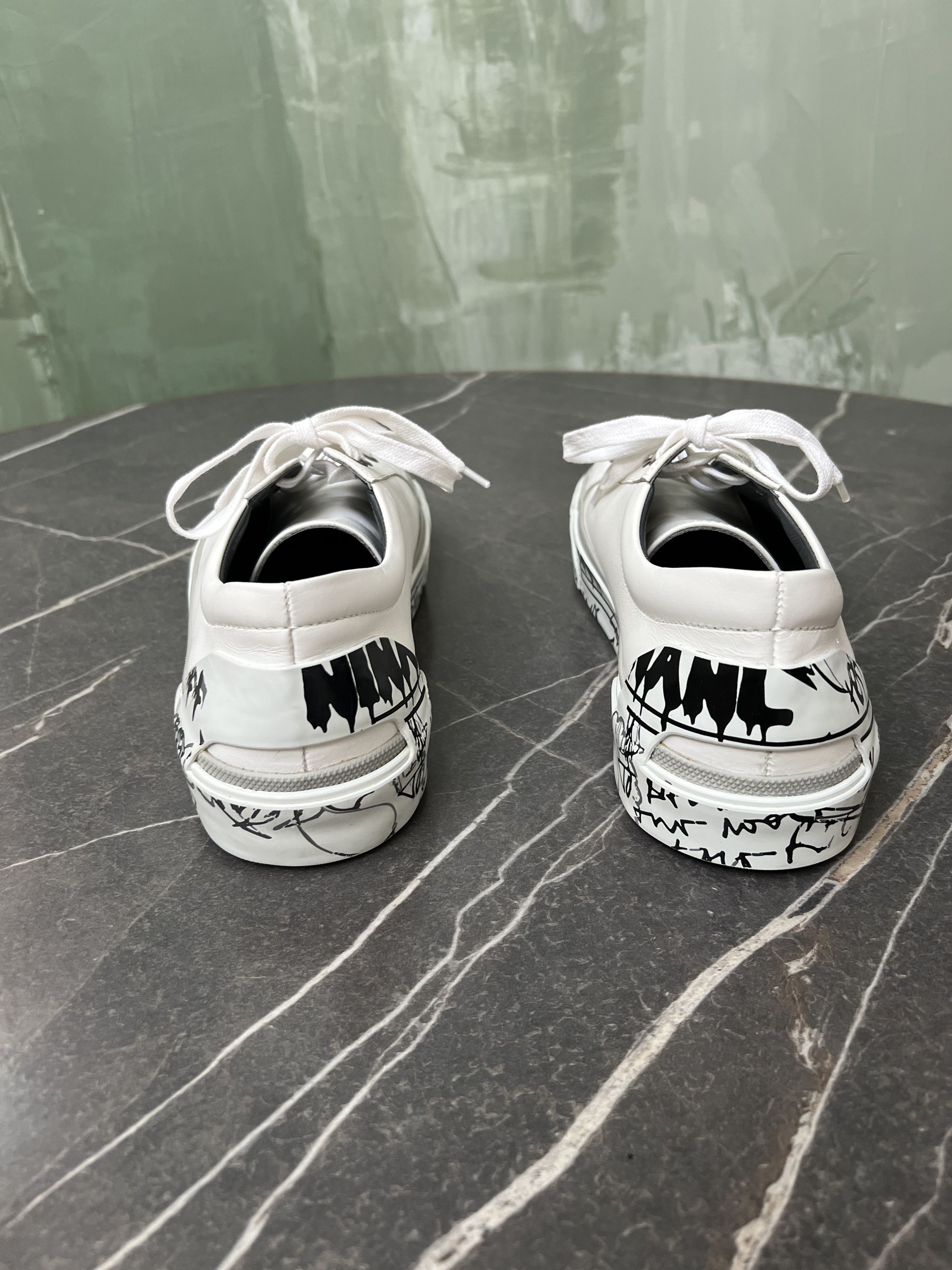 Lanvin Lanvin Leather Graffiti-Sole Derby Sneaker Size US 9 / EU 42 - 5 Thumbnail