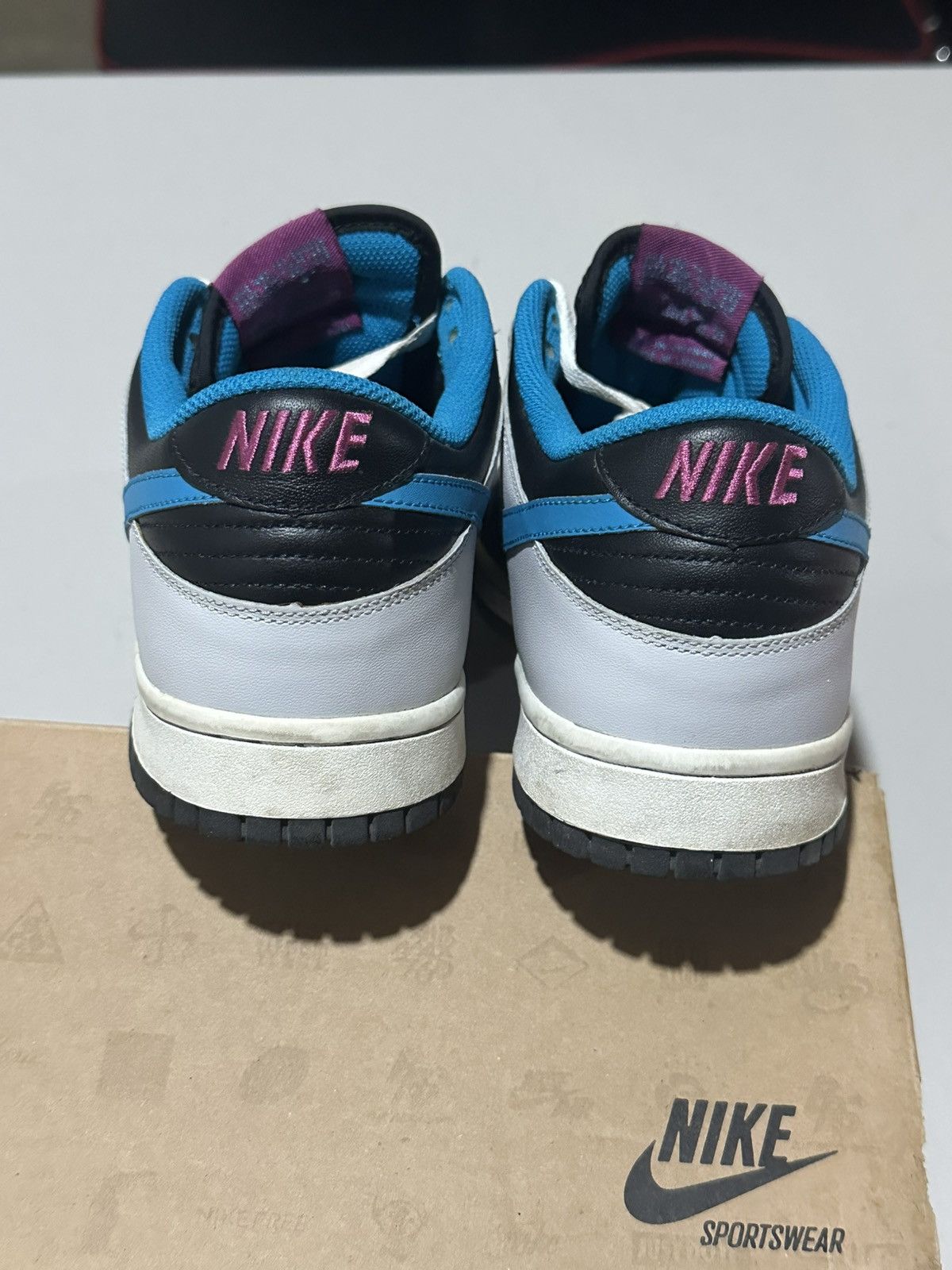Nike 2008 Nike Dunk Low Black Neo Turquoise Size US 9.5 / EU 42-43 - 5 Thumbnail