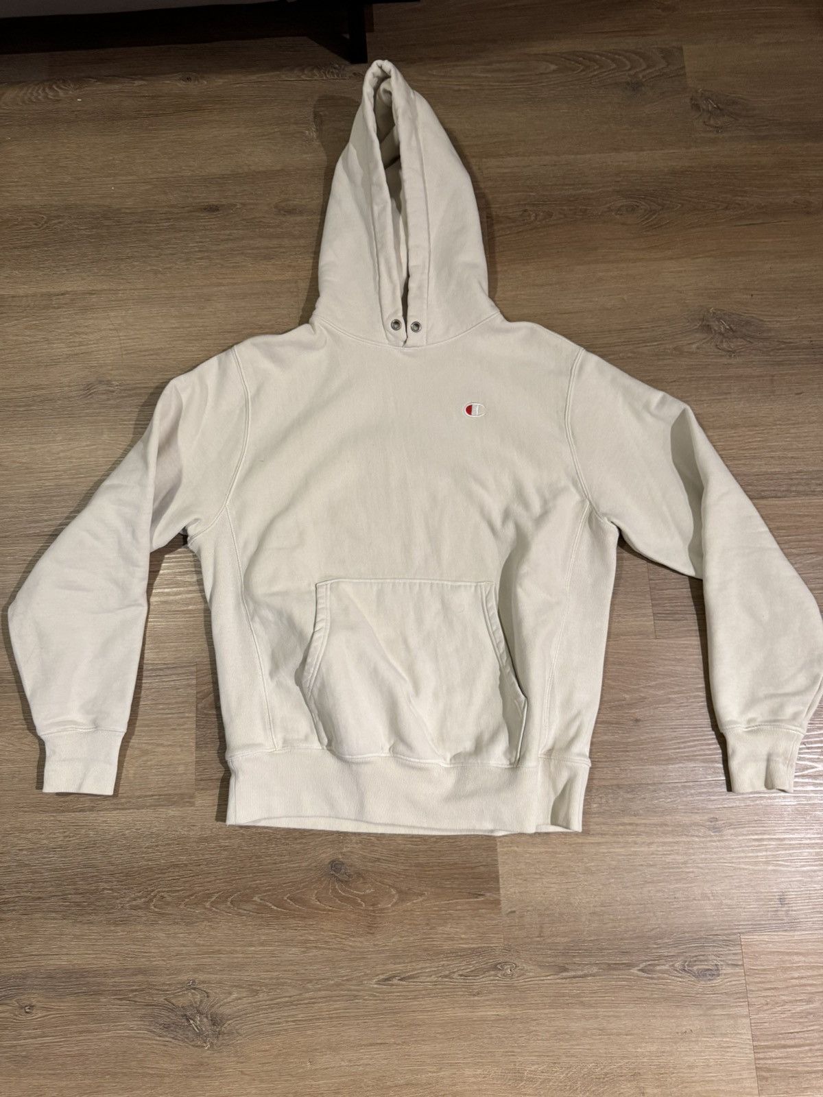 Champion Cream Champion Hoodie Size US M / EU 48-50 / 2 - 1 Thumbnail