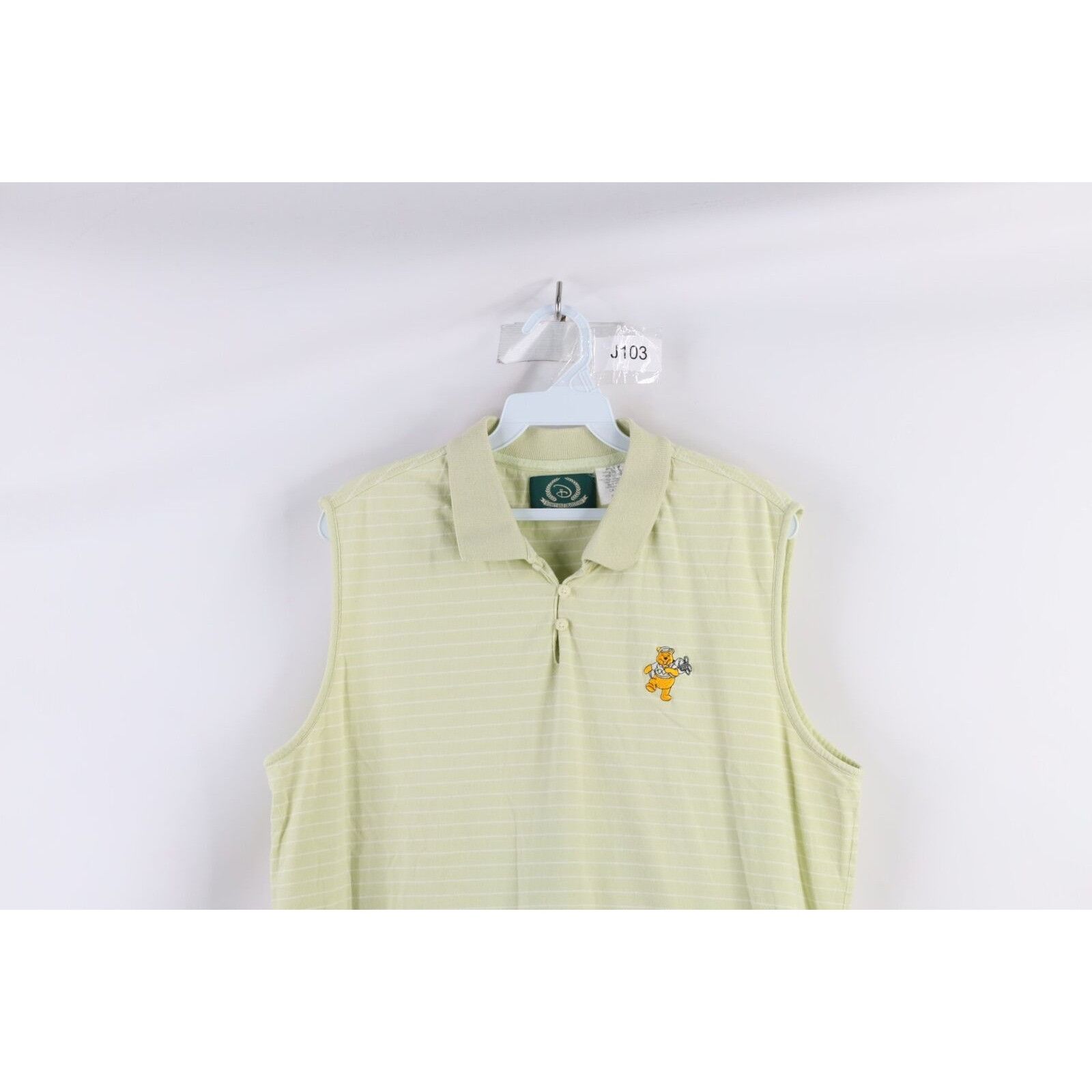 Disney × Vintage Vintage 90s Disney Winnie the Pooh Sleeveless Golf Polo Size XL / US 12-14 / IT 48-50 - 2 Thumbnail