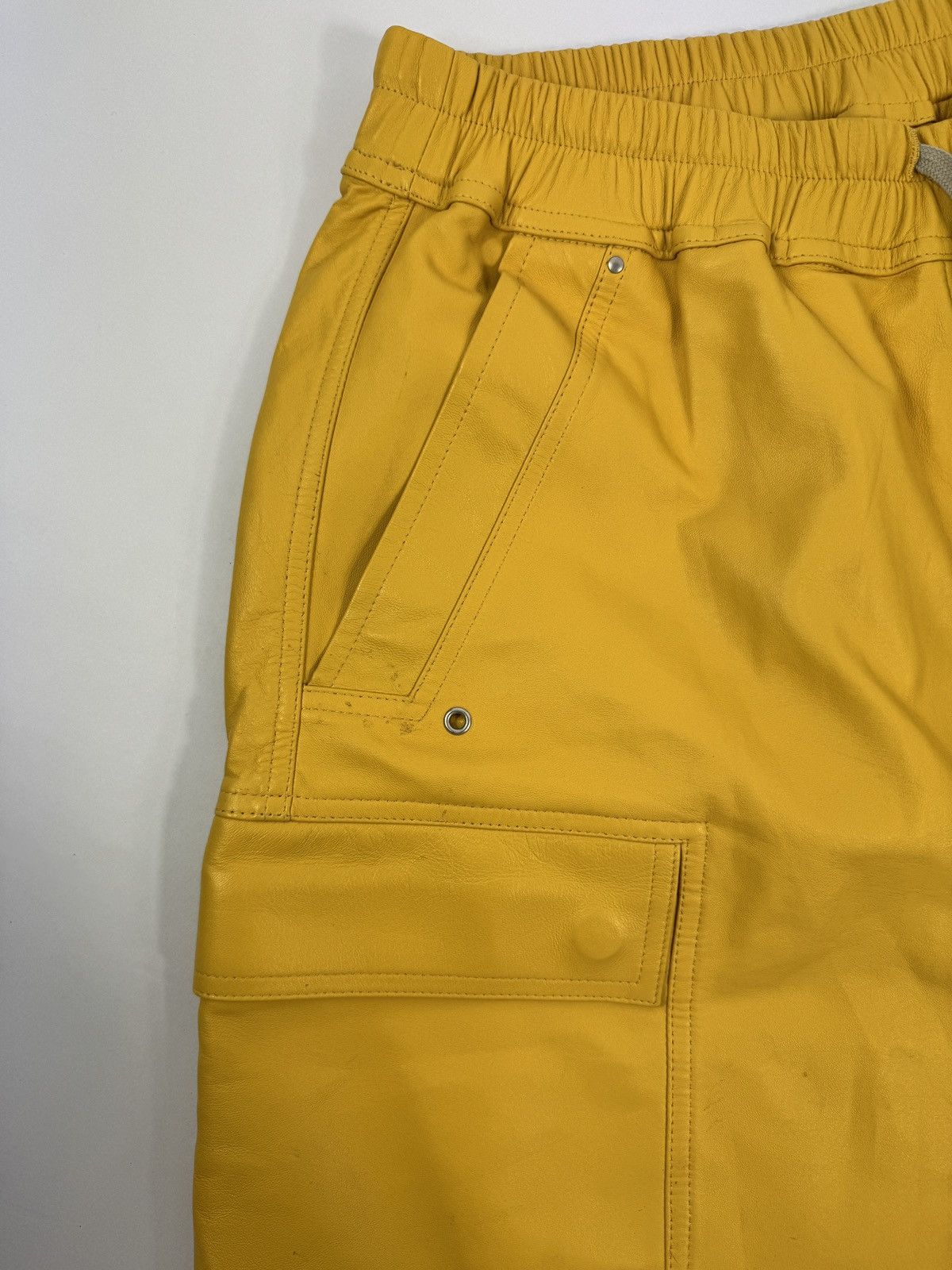 Rick Owens BOXY LEATHER SHORTS Size US 34 / EU 50 - 5 Thumbnail