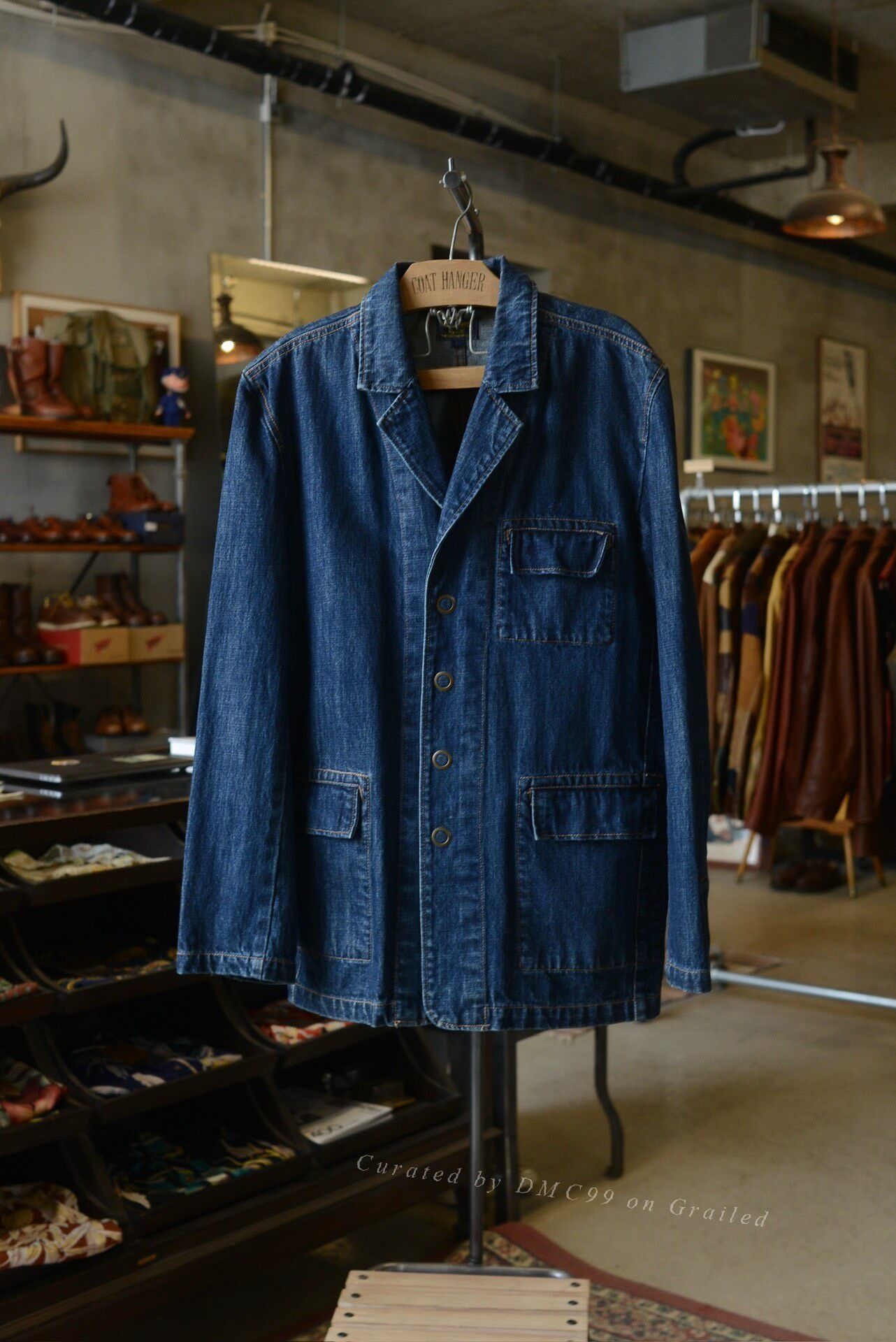 Oshkosh Oshkosh Three-Pocket Denim Blazer Size US L / EU 52-54 / 3 - 1 Thumbnail