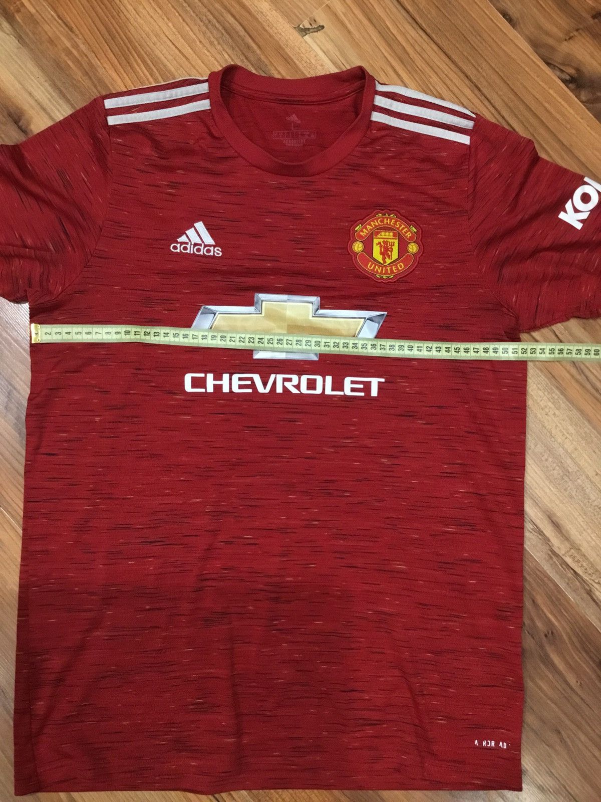 Adidas Manchester United 2020/21 Home Shirt Size L Size US L / EU 52-54 / 3 - 5 Thumbnail