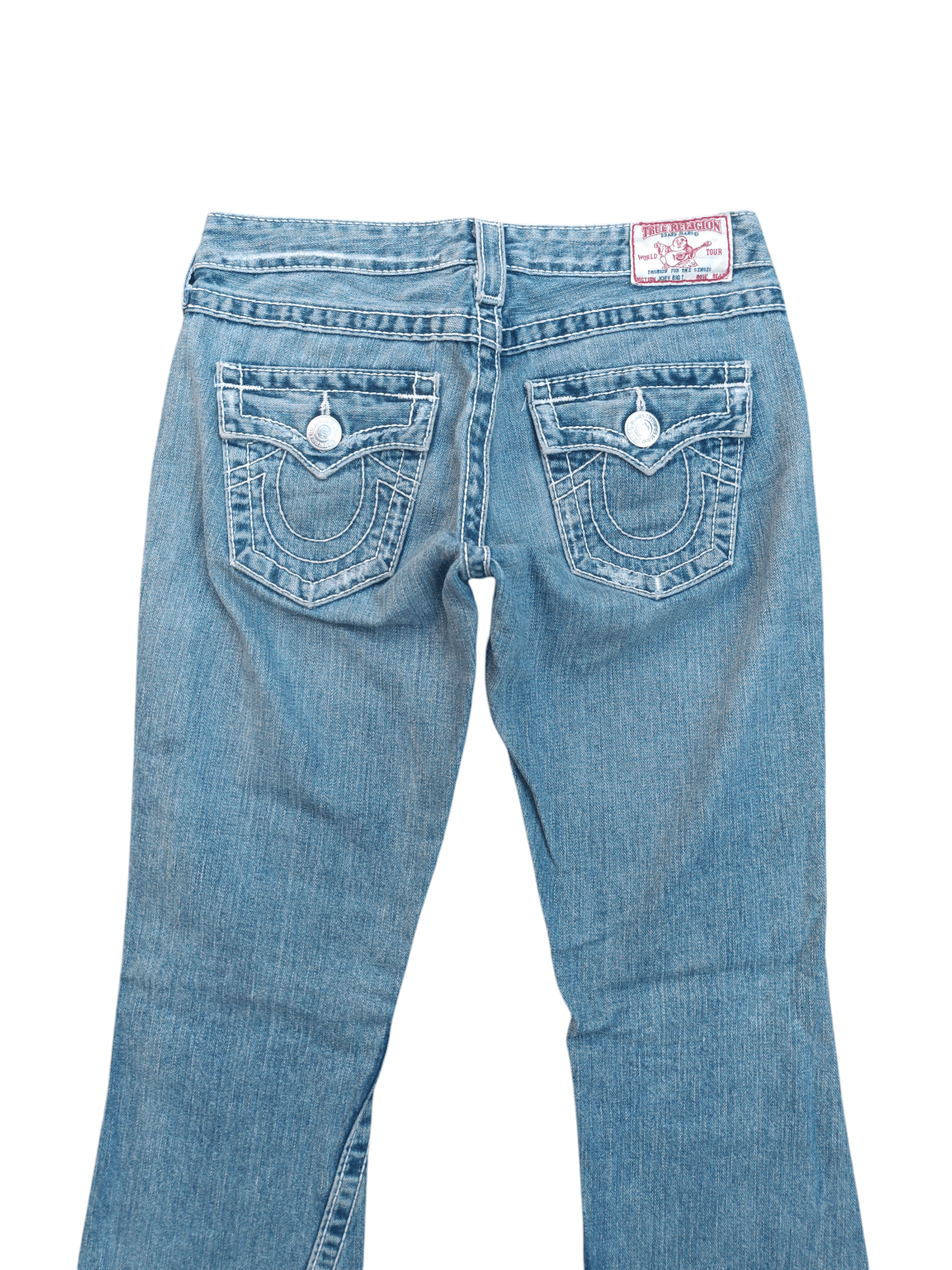 American Apparel × True Religion FLARED 💥 TRUE RELIGION DISTRESSED JOEY BIG T DENIM TR13 Size 27" / US 4 / IT 40 - 8 Thumbnail