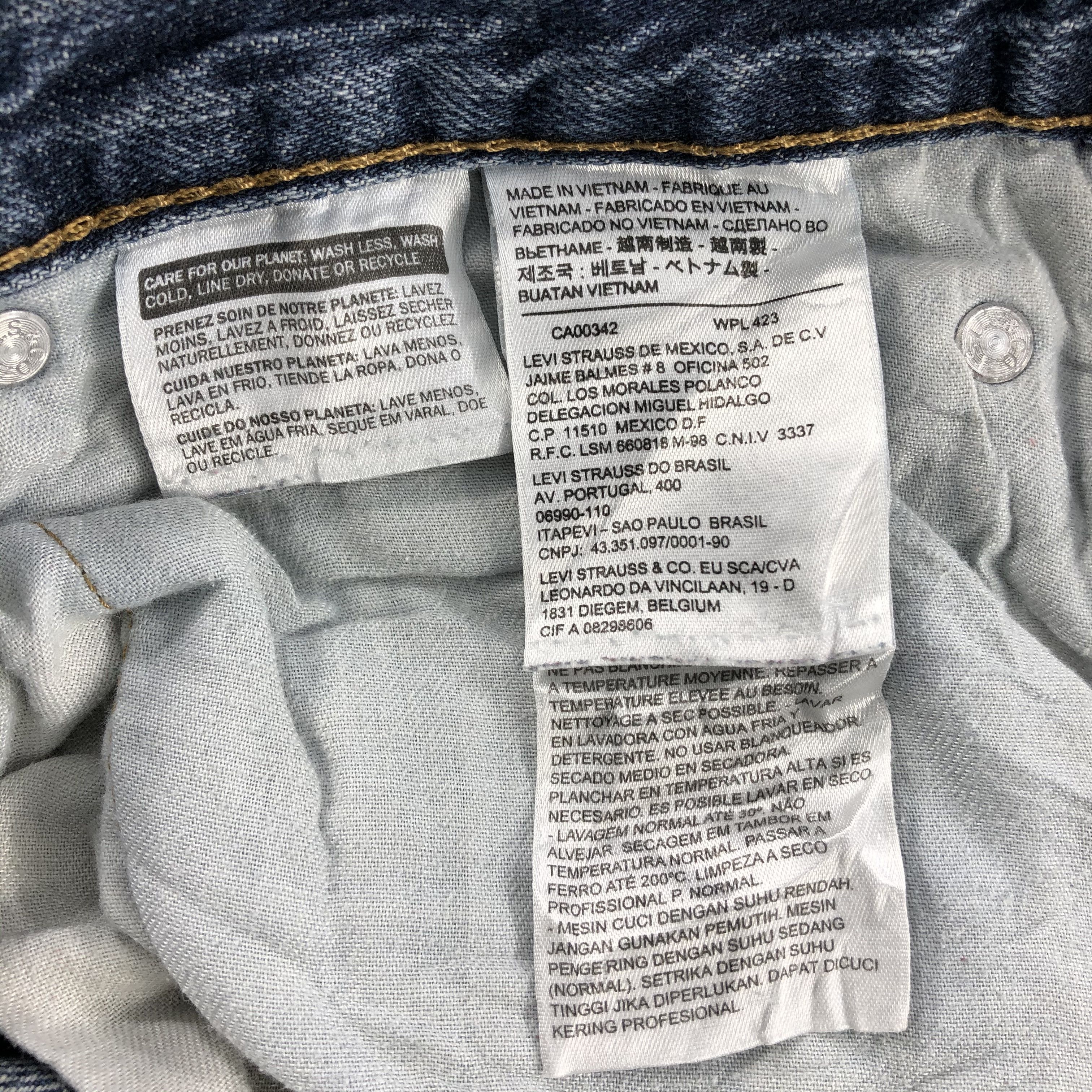 Levi's Vintage Levis Jeans Lot 569 Faded Blue Denim-J1106 Size US 34 / EU 50 - 9 Thumbnail