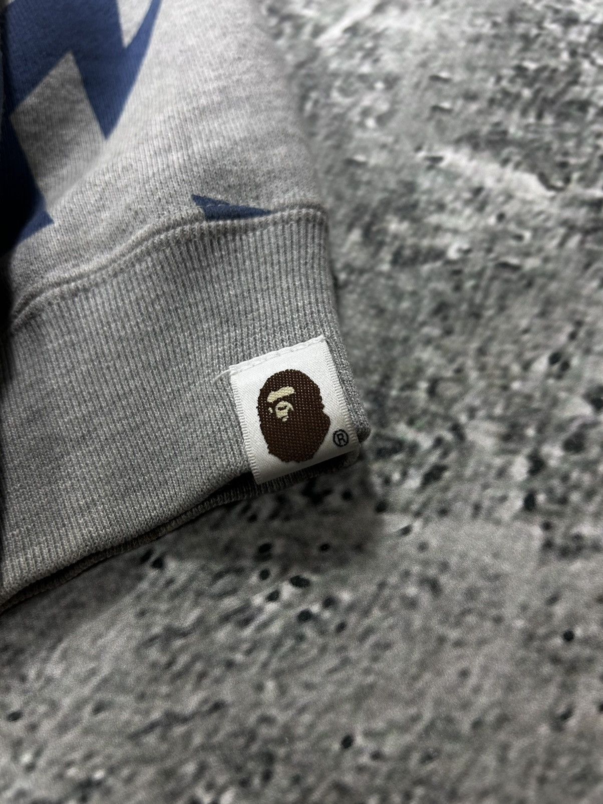 Bape Bape sta zip hoodie grey blue full zip vintage Nigo Era Size US L / EU 52-54 / 3 - 6 Thumbnail