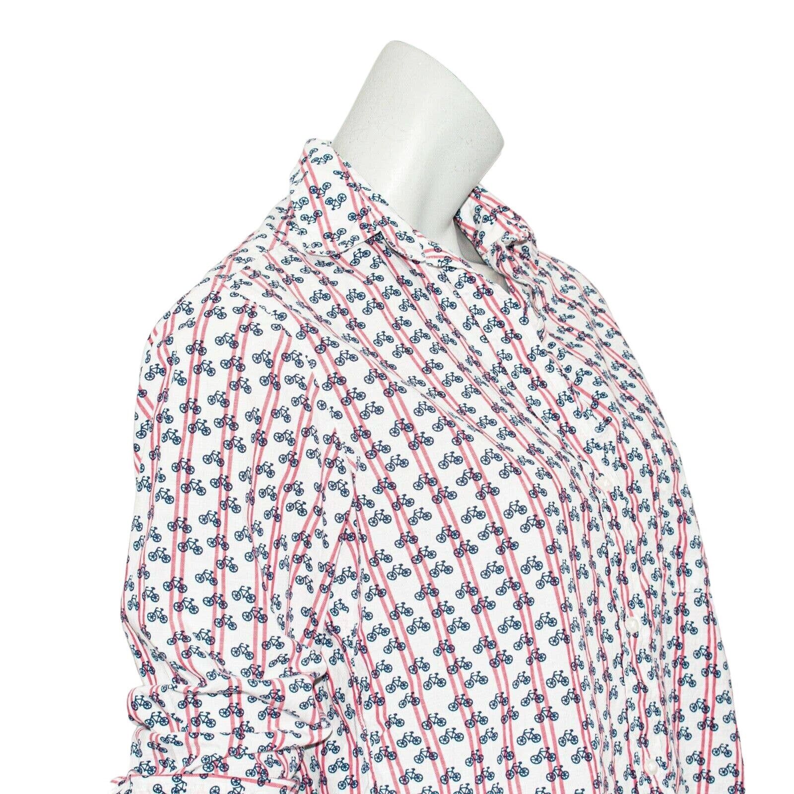 Anthropologie GRAYSON The HERO Bicycles Print Button up Shirt Size M / US 6-8 / IT 42-44 - 11 Thumbnail