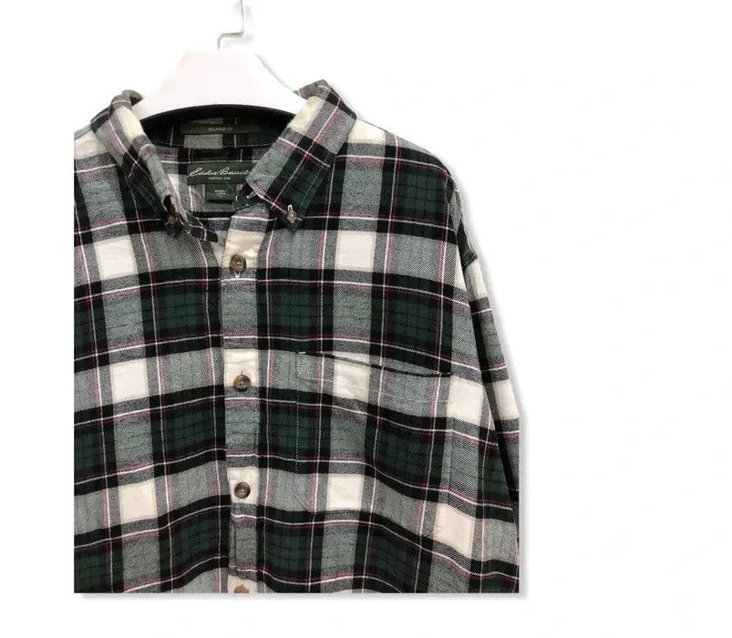 Eddie Bauer Vintage Eddie Bauer Plaid Tartan Flannel Shirt 👕 Size US L / EU 52-54 / 3 - 2 Thumbnail