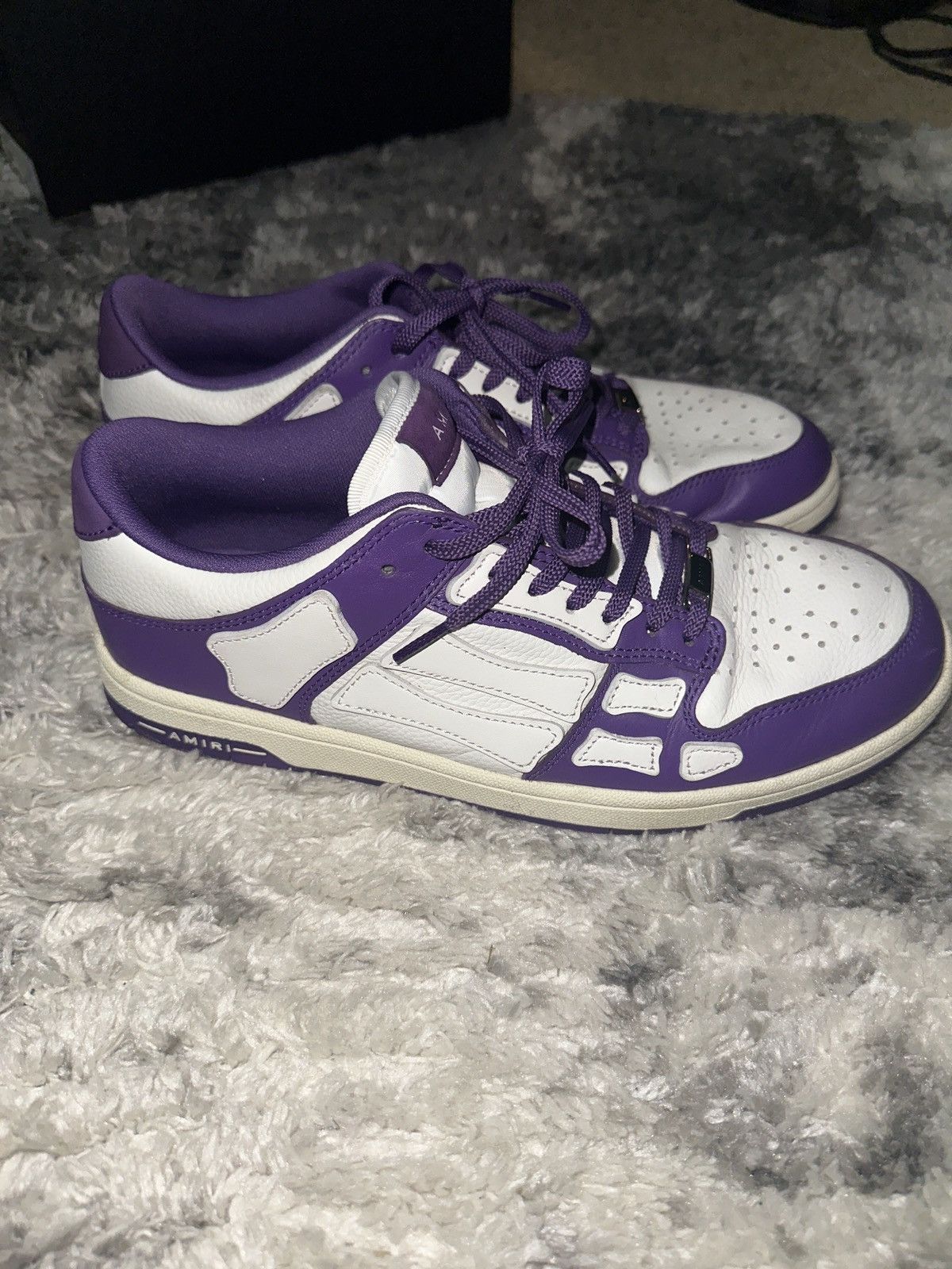 Amiri Amiri skel top low size 44 Purple and white Size US 11 / EU 44 - 6 Thumbnail