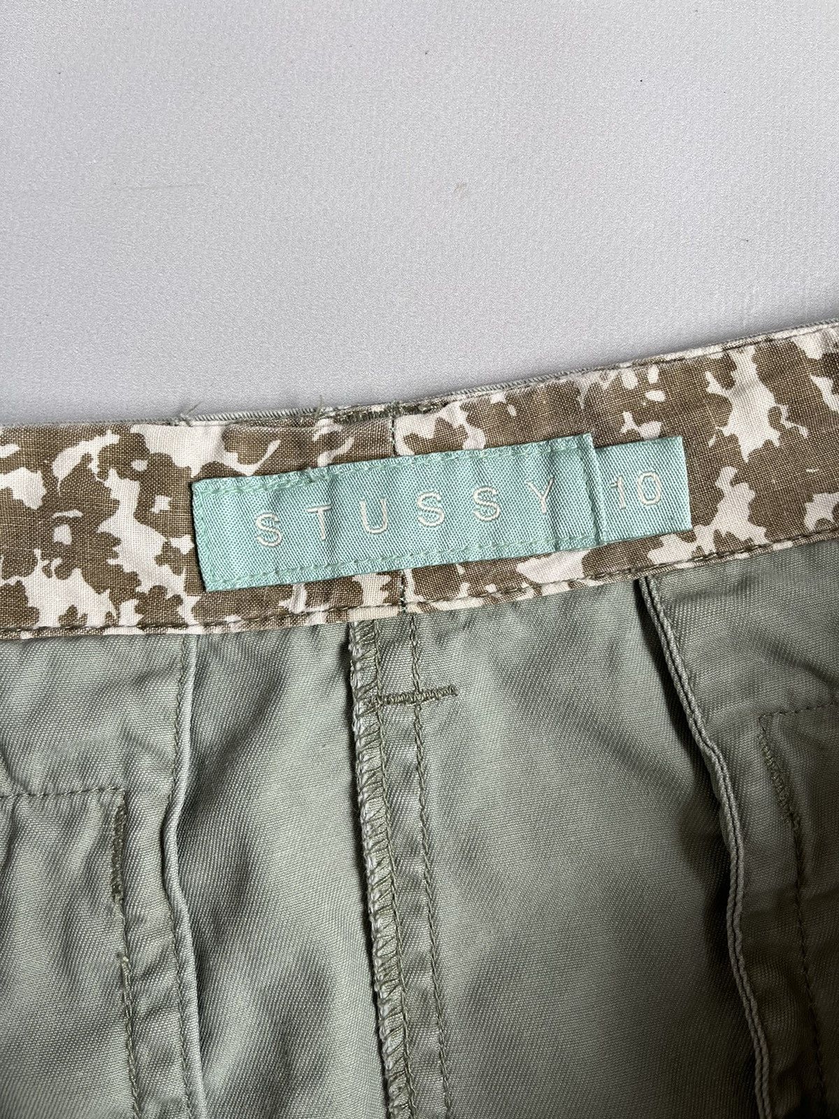 Stussy × Vintage Stussy Y2K Women Grey Pockets Faded Mini Skirt Size 32" / US 10 / IT 46 - 6 Thumbnail