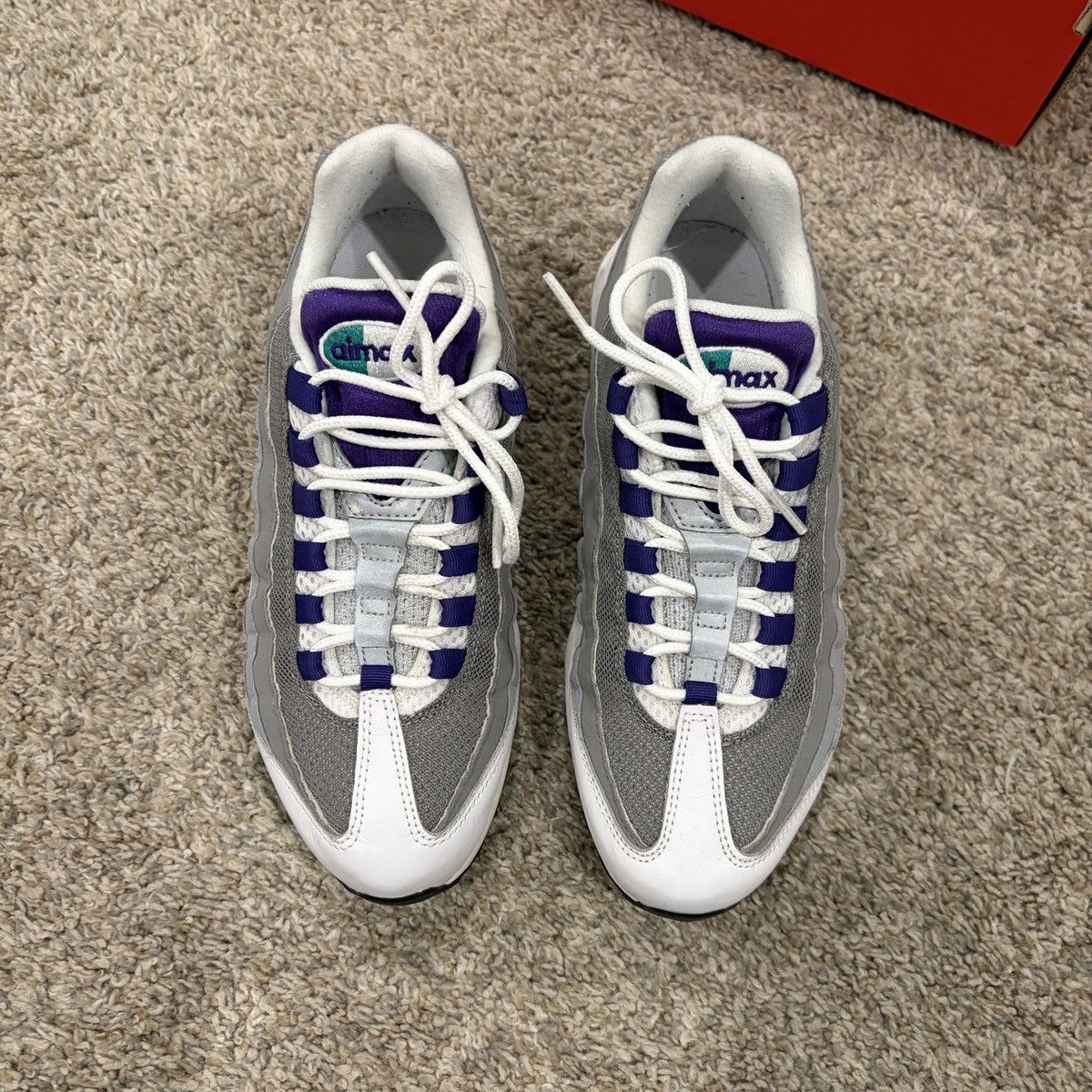 Nike 2018 Nike Air Max 95 Grape Men’s Size 8.5 Womens 10 Size US 8.5 / EU 41-42 - 2 Thumbnail