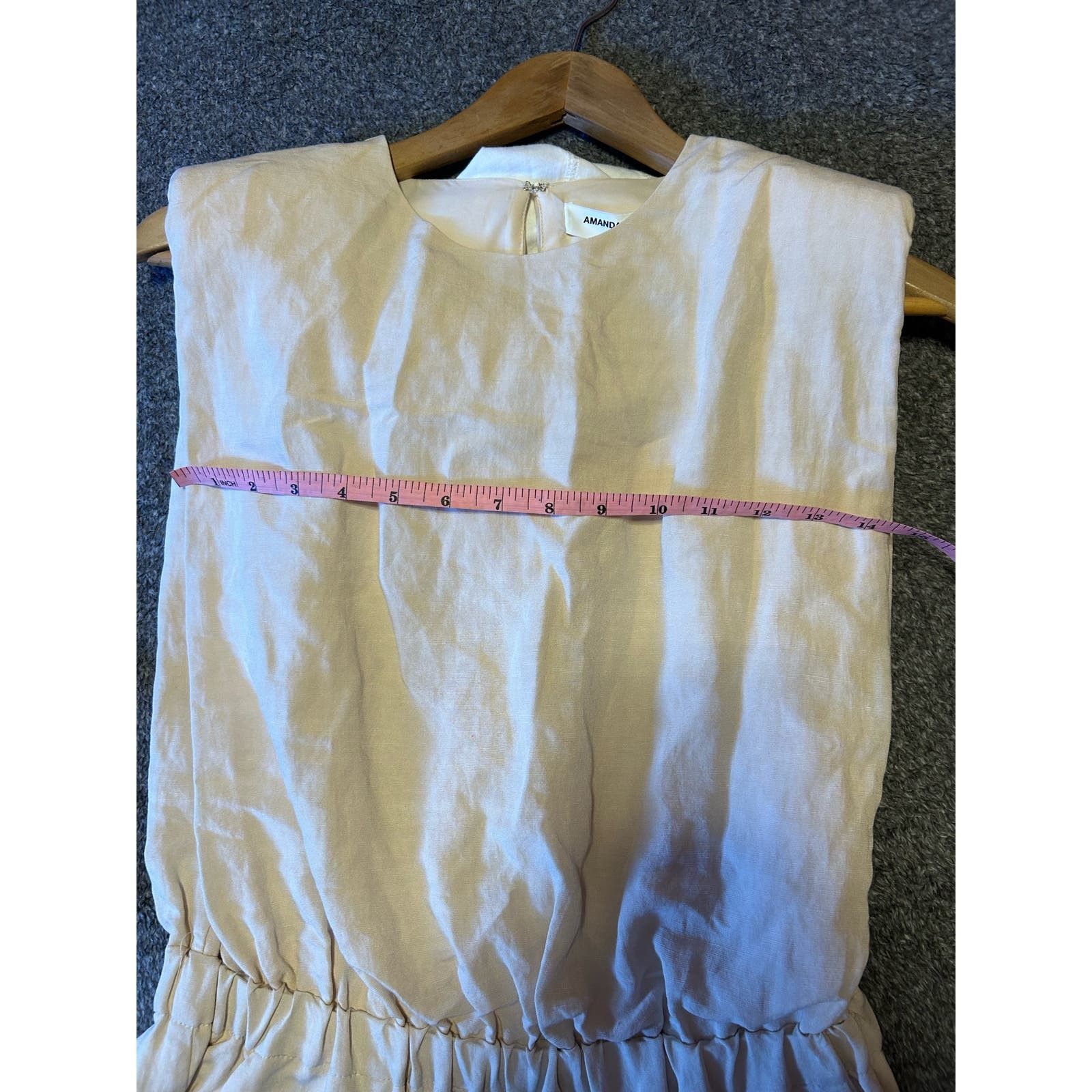 Amanda Uprichard Amanda Upruchard Beige Sleeveless Romper Size Small Size 27" / US 4 / IT 40 - 10 Thumbnail