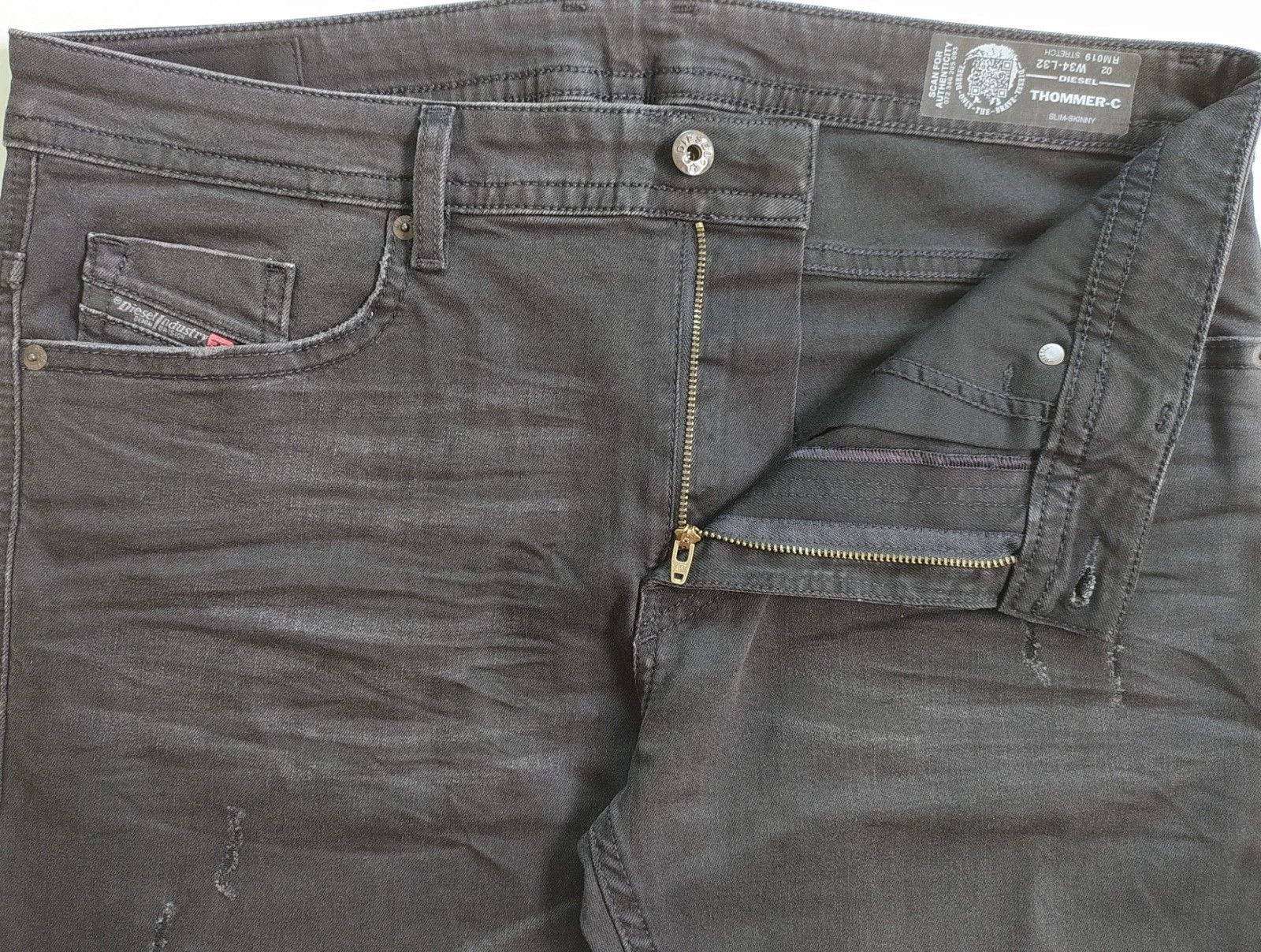 Diesel Diesel THOMMER-C L.32 MENS JEANS SLTP/9606 Size US 34 / EU 50 - 5 Thumbnail