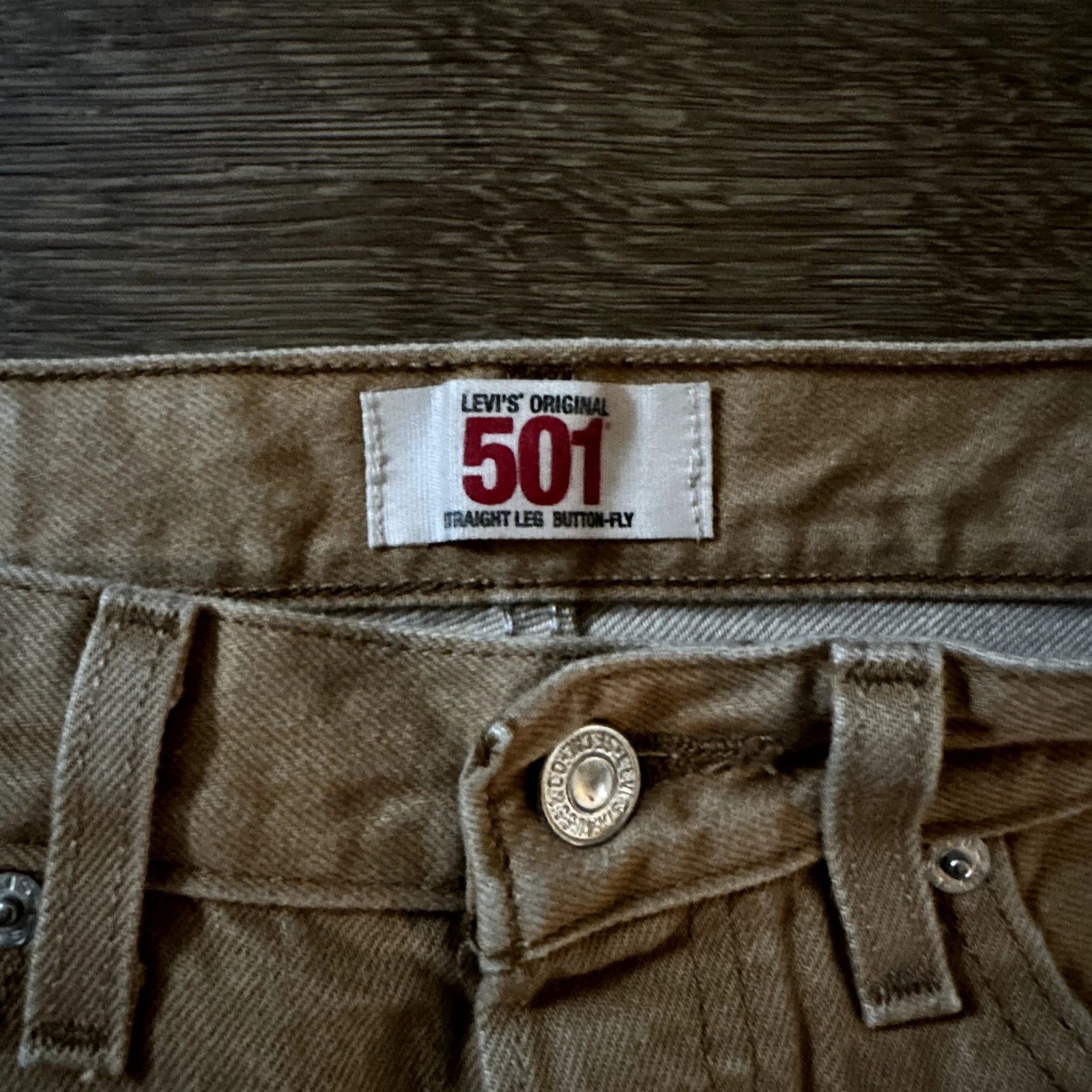 Levi's Levi 501 stone wash Golden Tan Button Fly pant Size US 32 / EU 48 - 3 Thumbnail