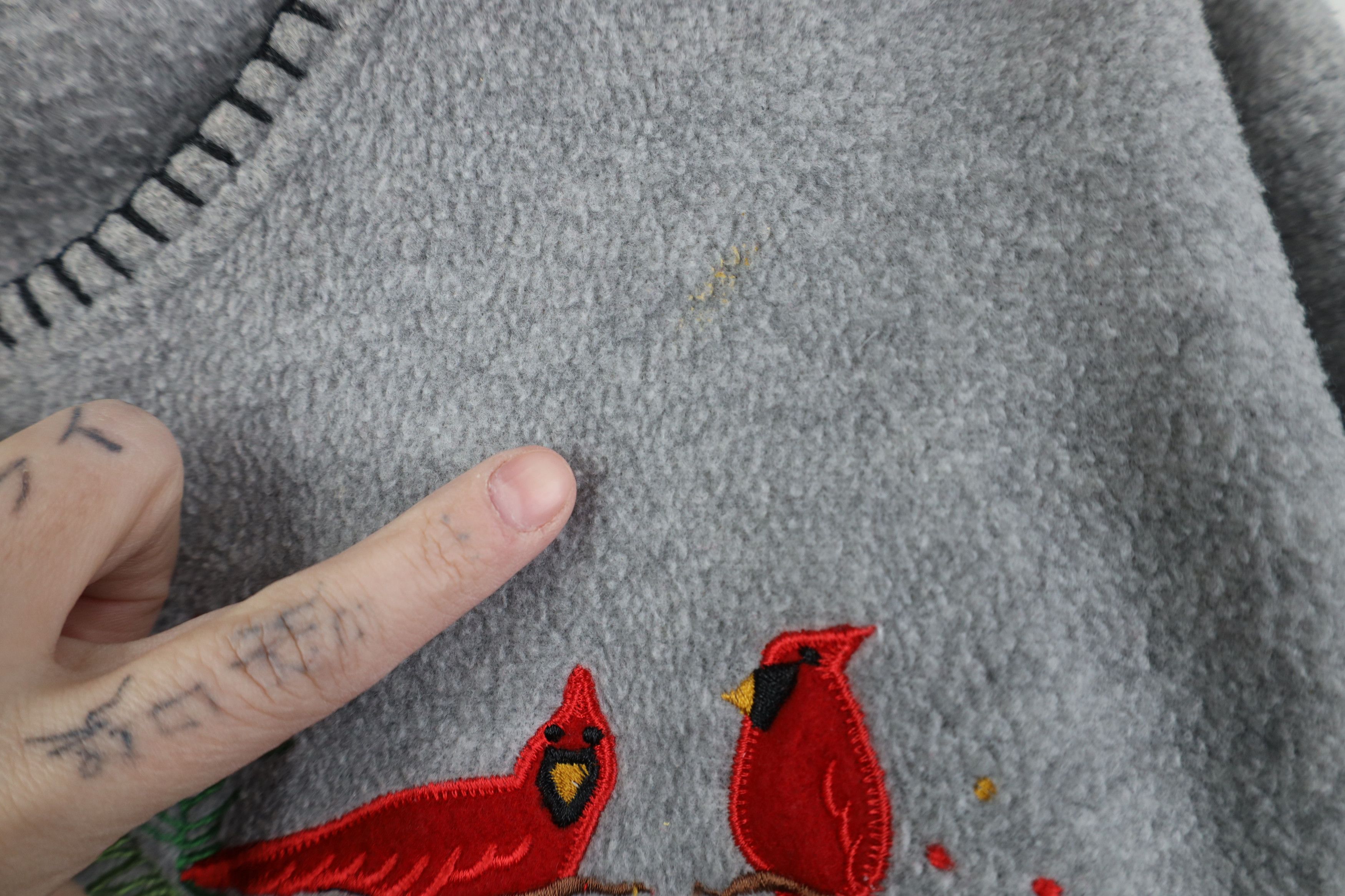 Vintage Vintage 90s Streetwear Cardinal Bird Fleece Cardigan Sweater Size XL / US 12-14 / IT 48-50 - 5 Thumbnail