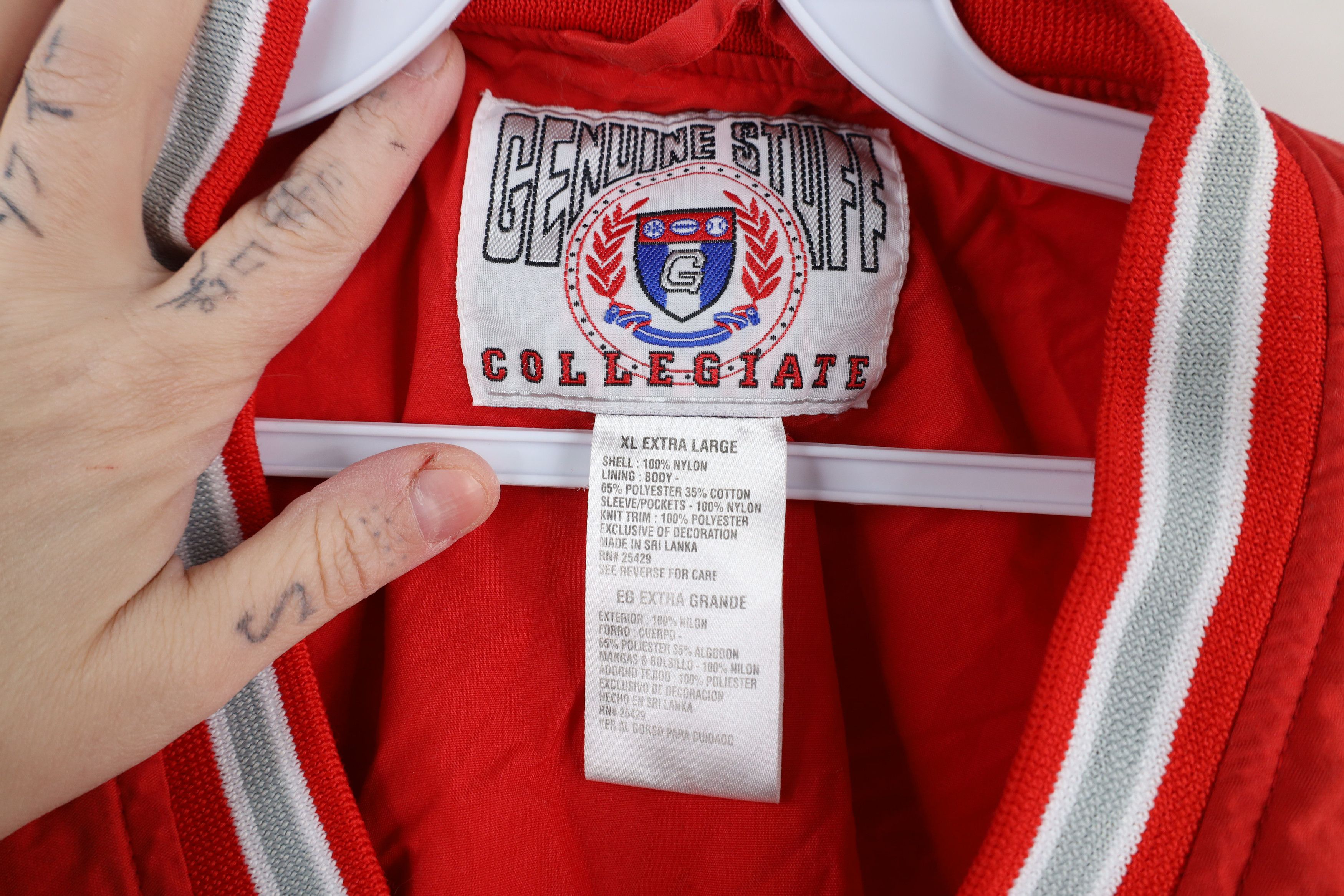 Vintage Vintage 90s Ohio State University Windbreaker Jacket Size US XL / EU 56 / 4 - 7 Thumbnail
