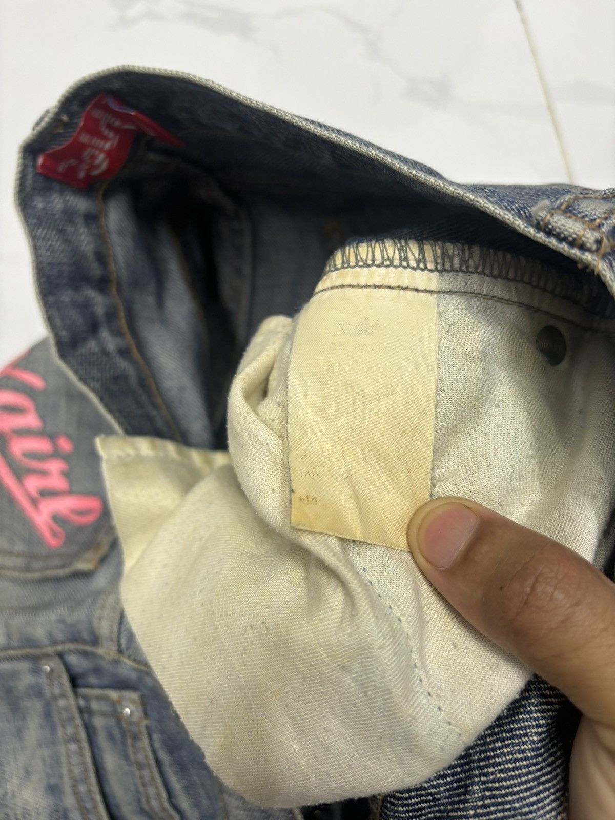 If Six Was Nine 🔥X-Girl Rusty Distressed Denim Jeans Size 28" / US 6 / IT 42 - 12 Thumbnail
