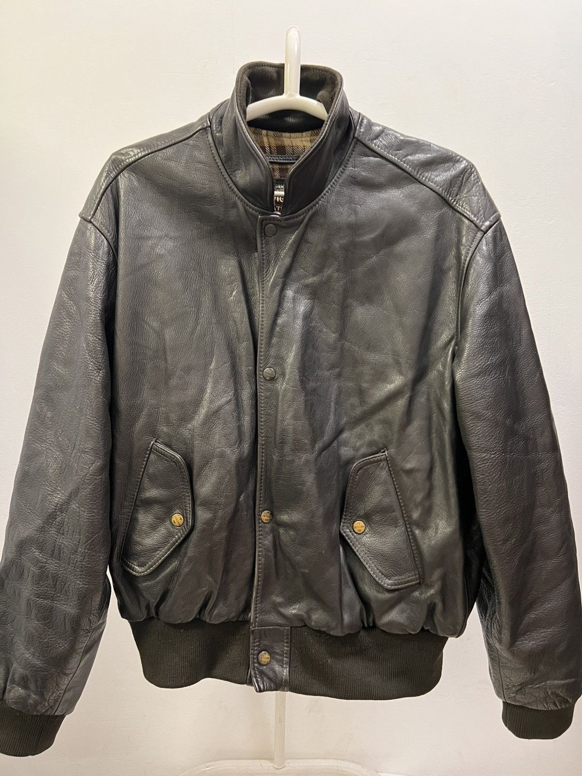 Chevignon × Vintage Chevignon super vintage retro black leather jacket Size US XL / EU 56 / 4 - 6 Thumbnail